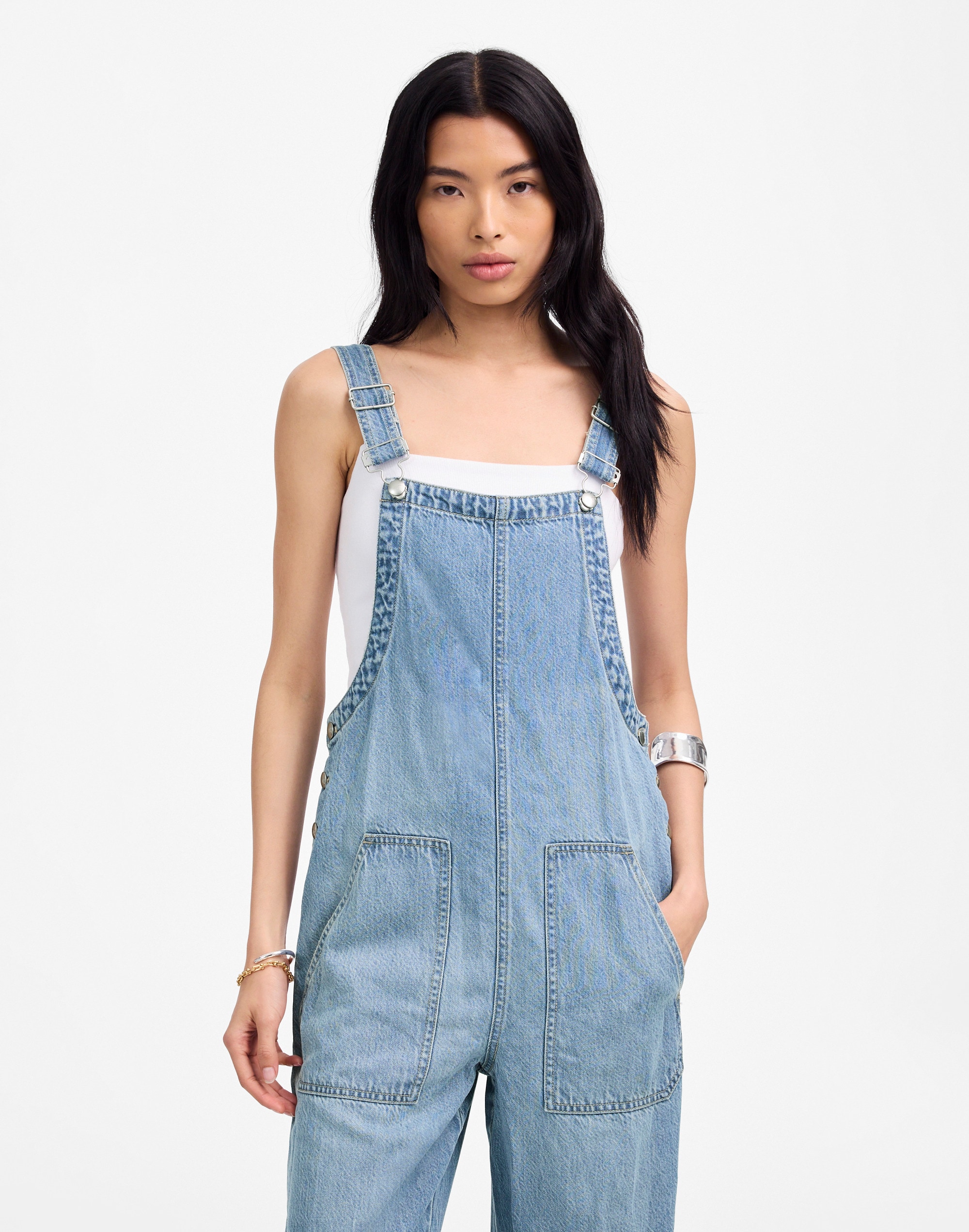 Wide-Leg Overalls in Ashbury Wash: Airy Denim Edition