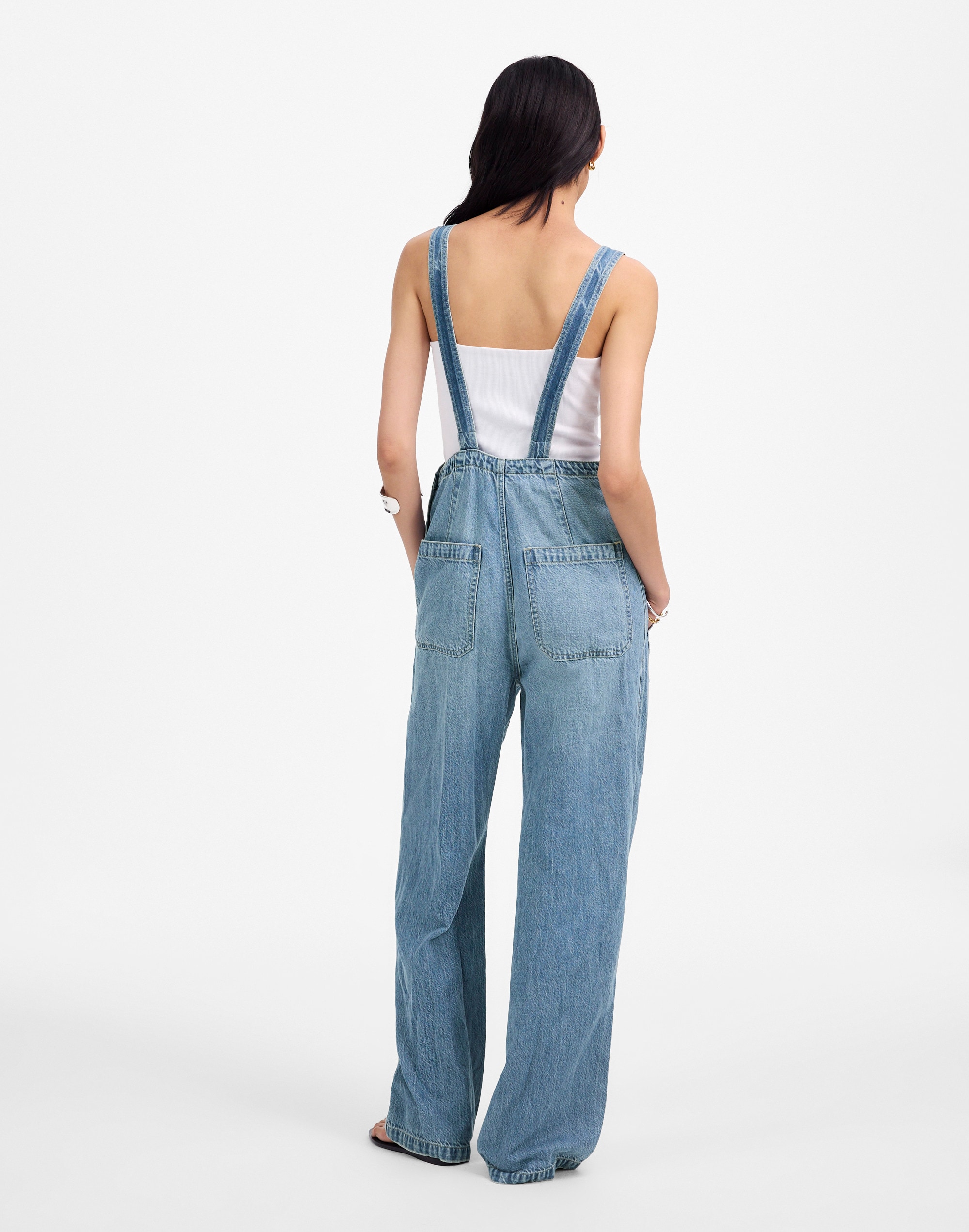 Wide-Leg Overalls in Ashbury Wash: Airy Denim Edition