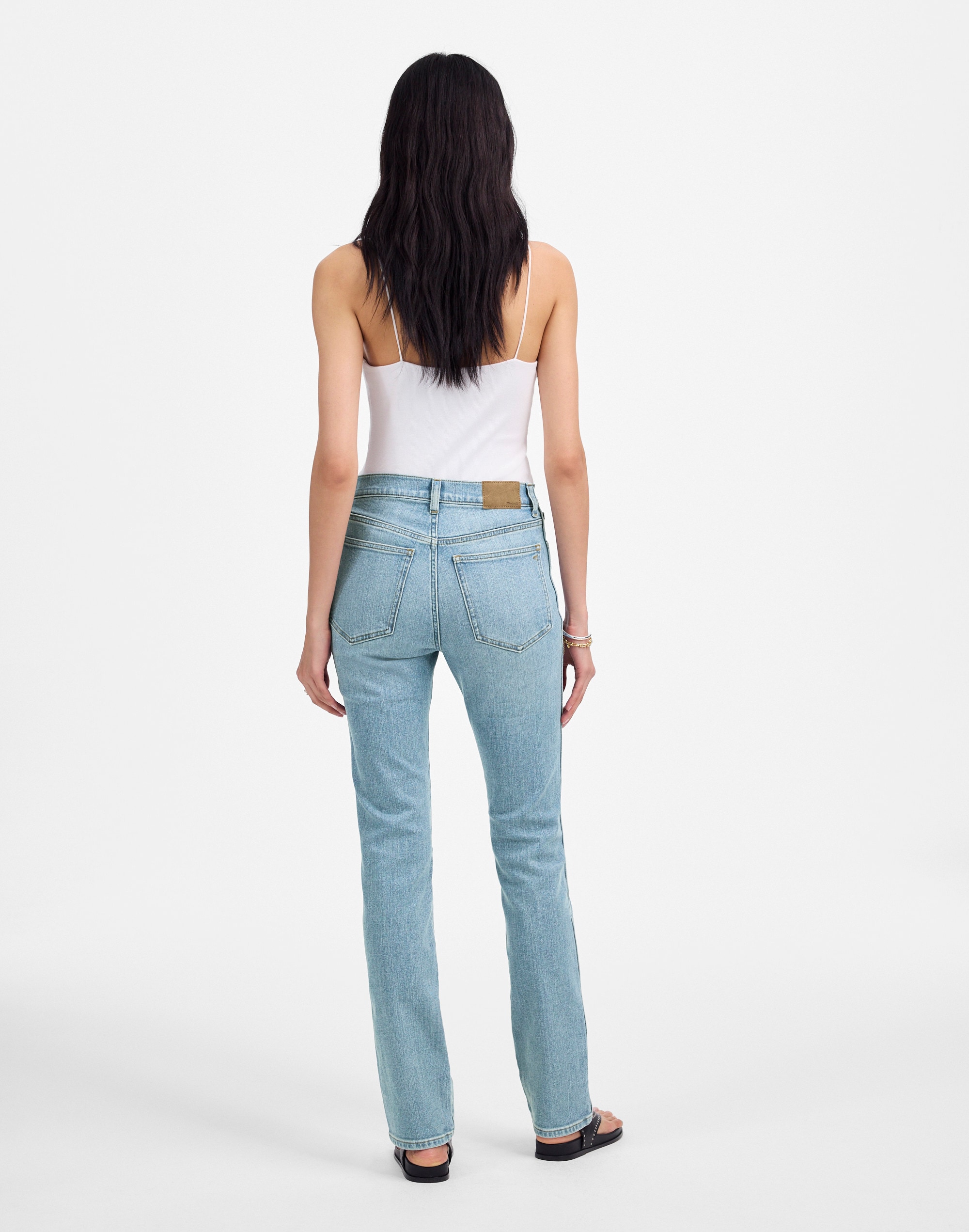 High-Rise Stovepipe Jeans in Custer Wash Alternate Image 4