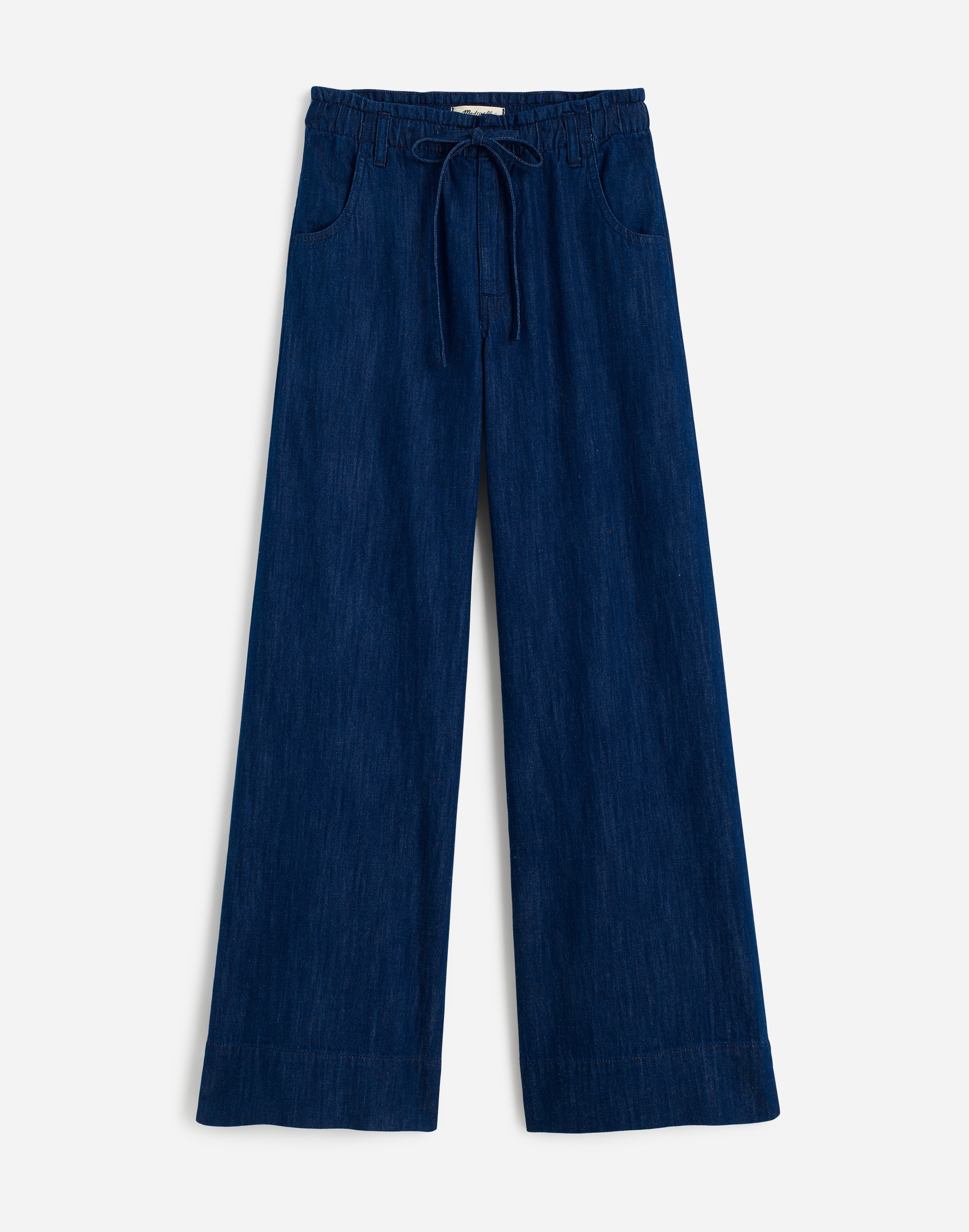The Denim Pull-On Wide-Leg Pant in Bright Rinse Wash Alternate Image 6