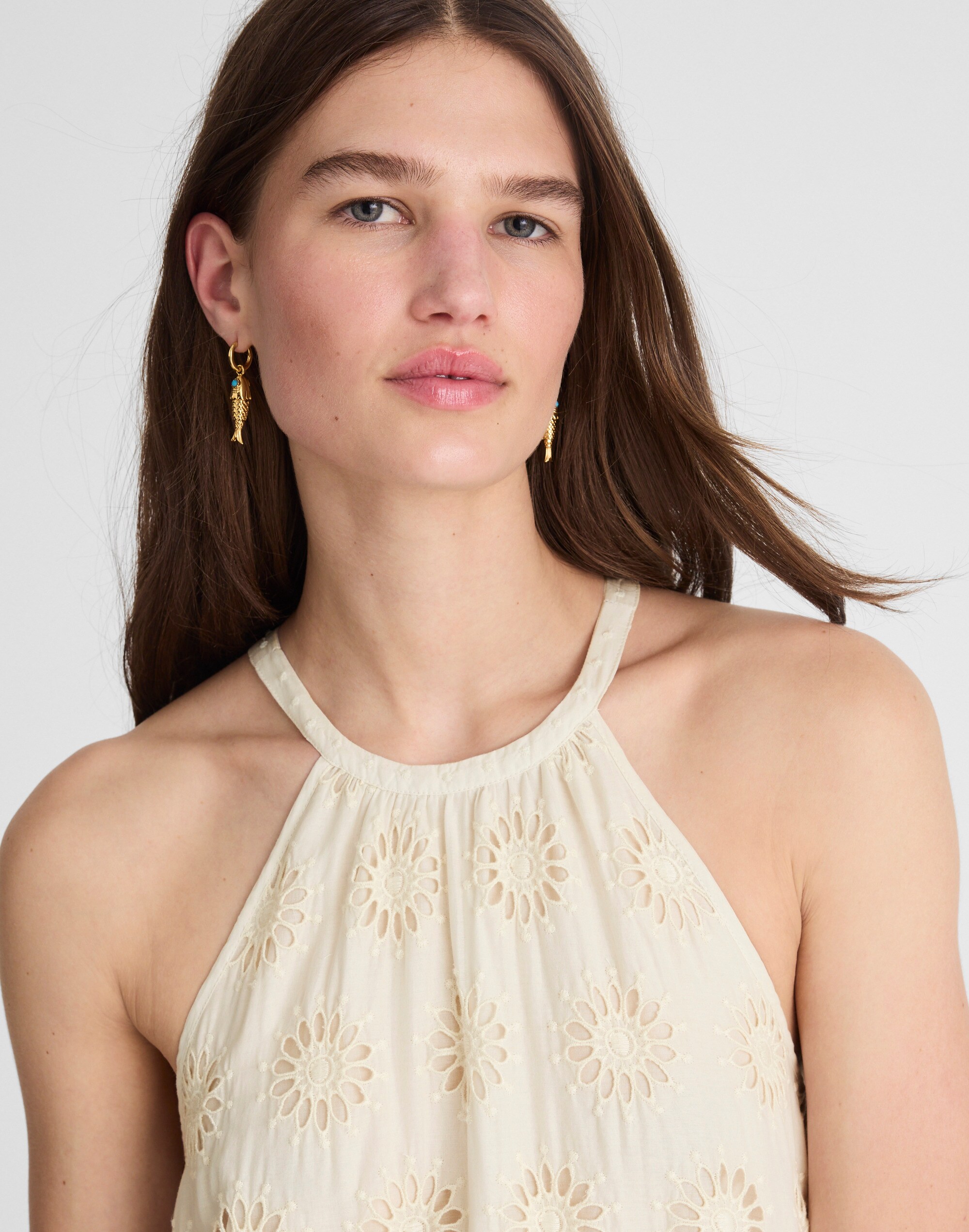 Embroidered Drop-Waist Maxi Dress Alternate Image 5