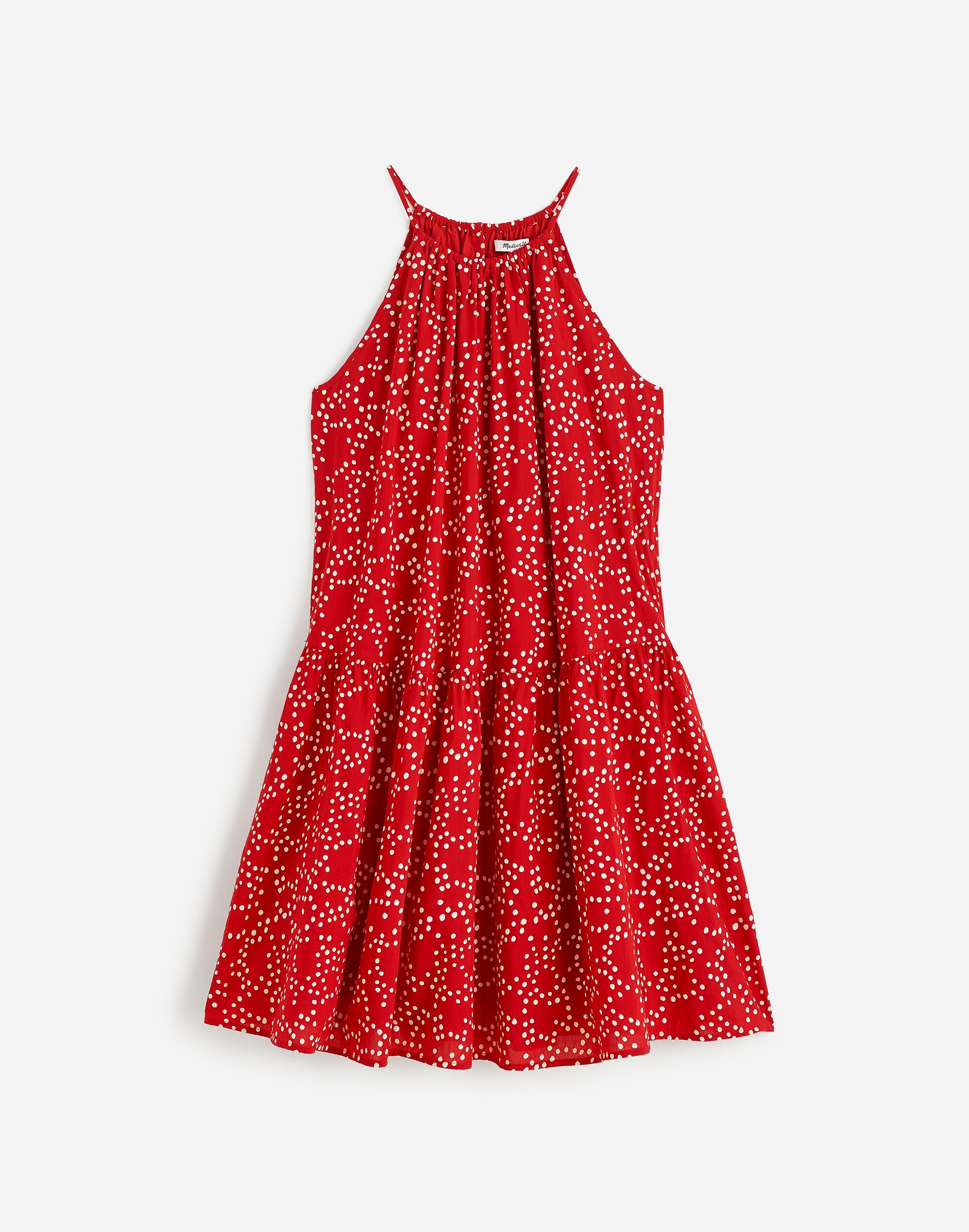 Drop-Waist Mini Dress in Dot