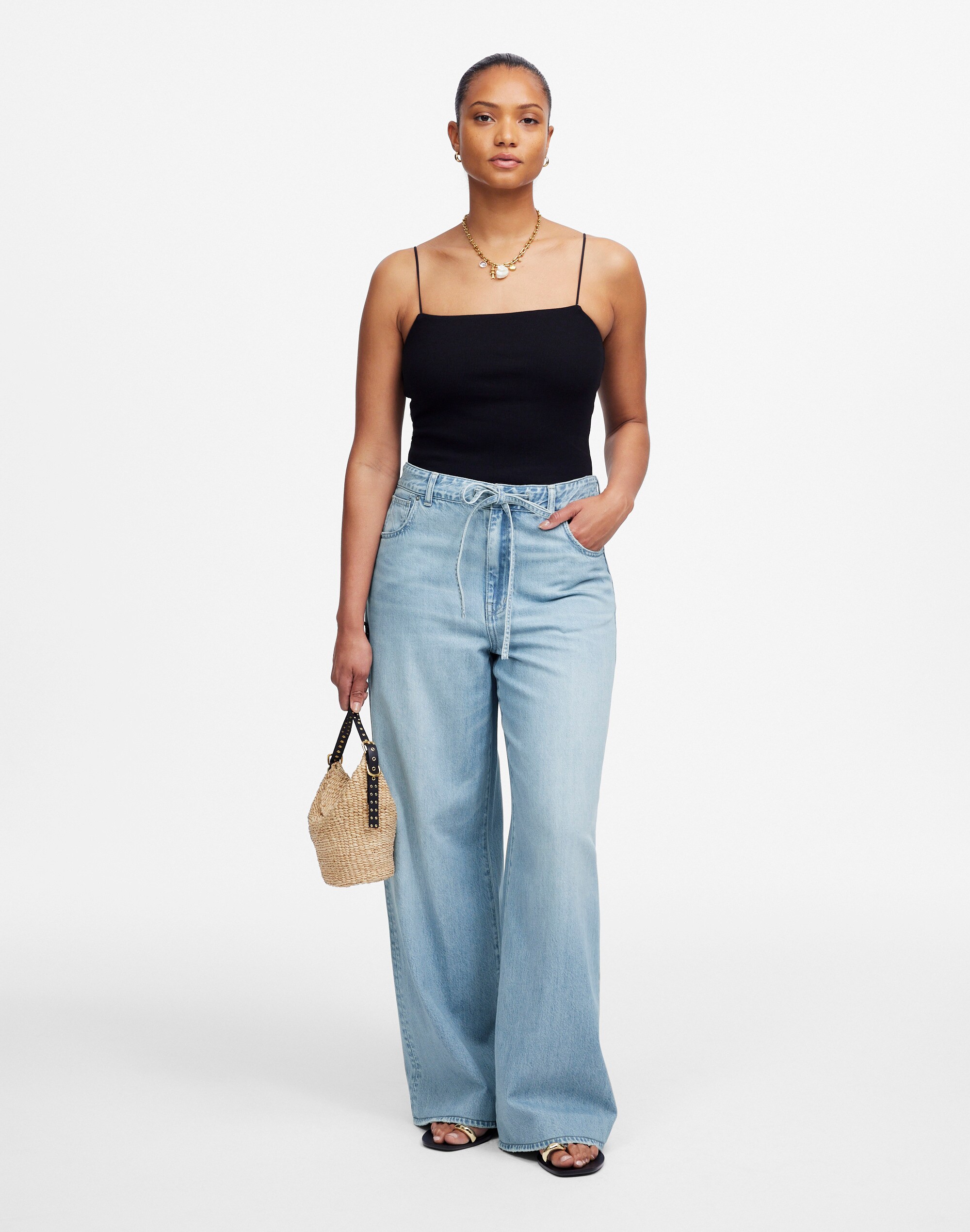 Curvy Superwide-Leg Jeans in Ashbury Wash: Airy Denim Edition