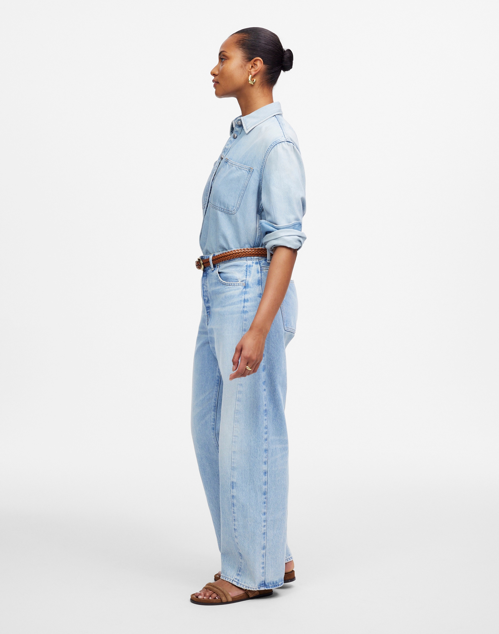The Tall Curvy Pieced Barrel-Leg Jean