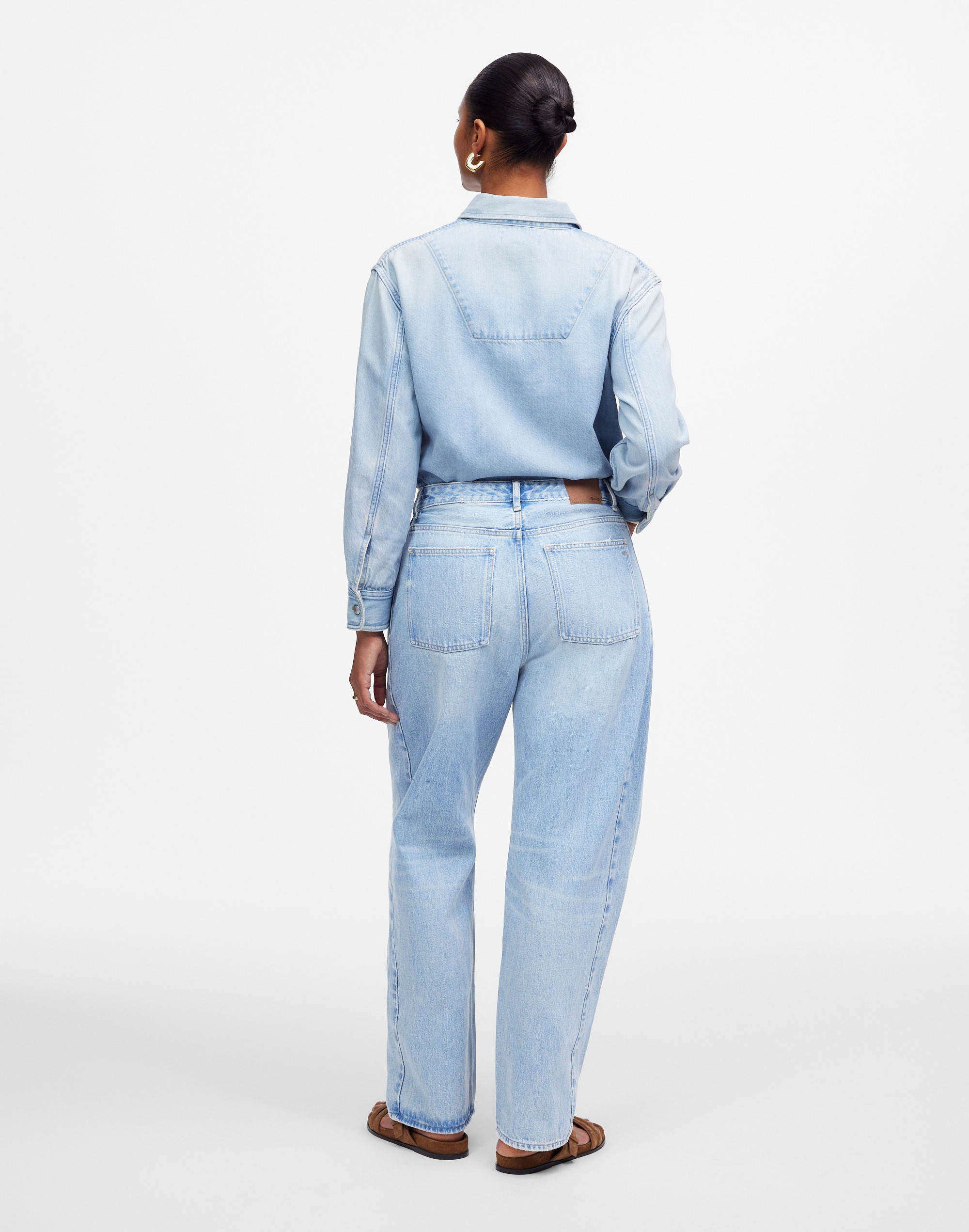 The Tall Curvy Pieced Barrel-Leg Jean