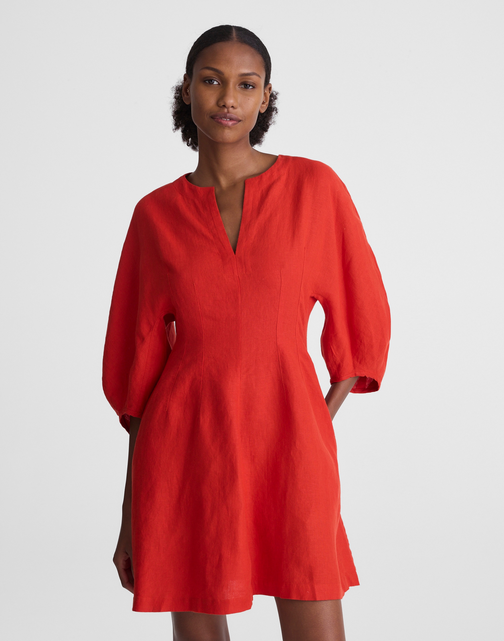 Splitneck Mini Dress