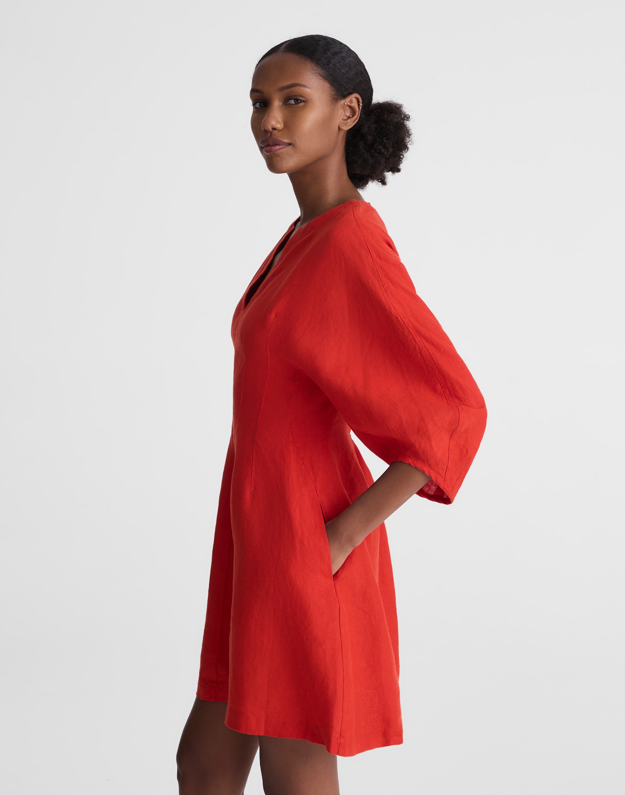 Splitneck Mini Dress