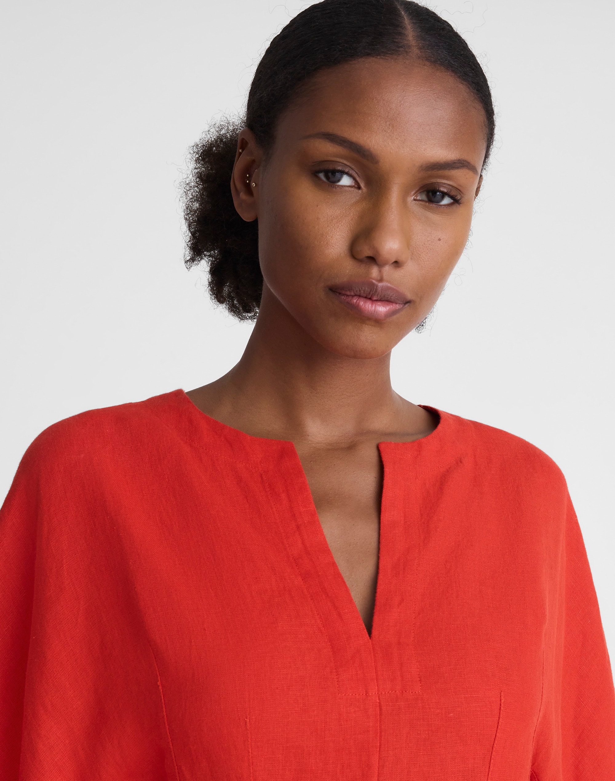 Splitneck Mini Dress