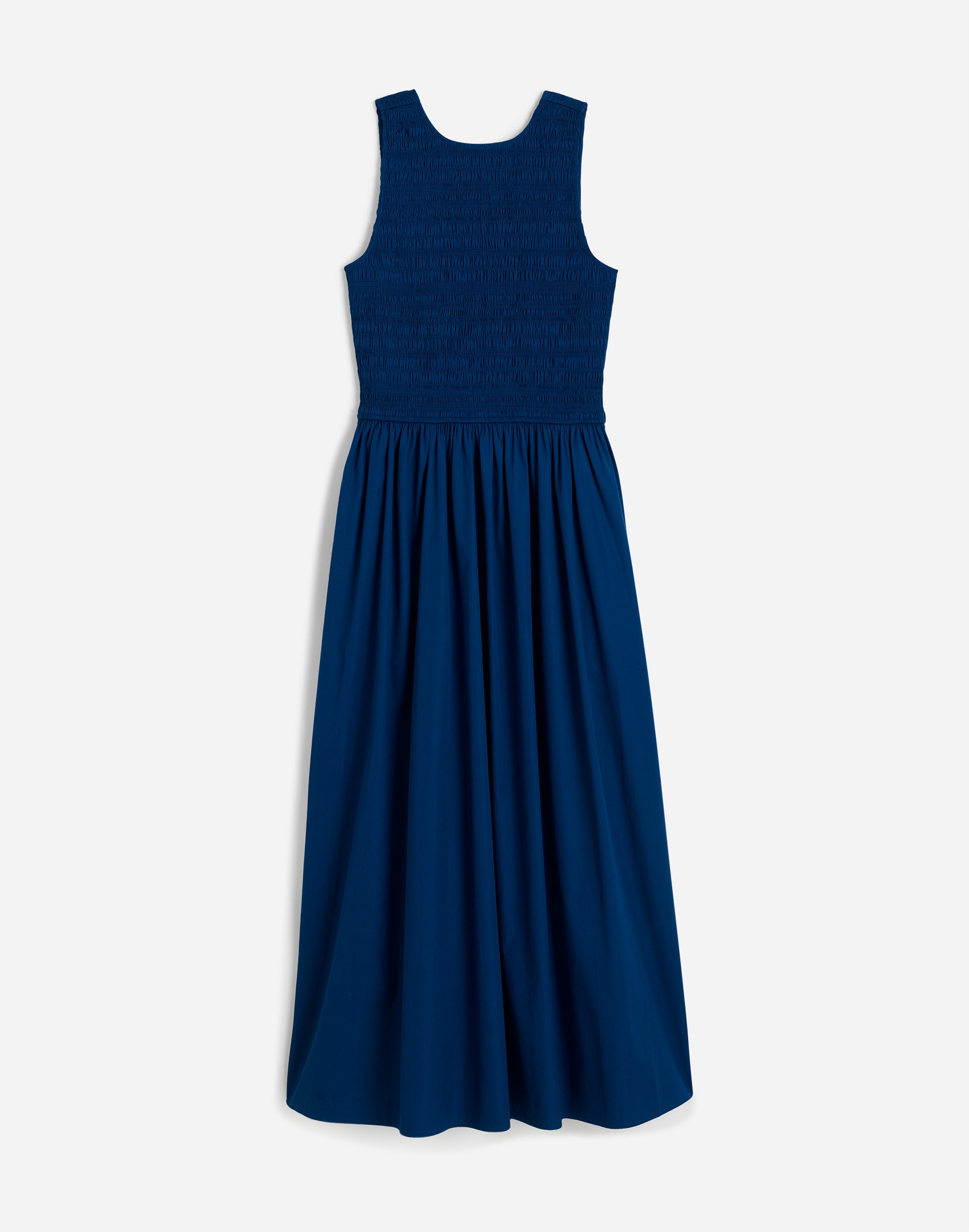 The Melody Scoopback Smocked Midi Dress