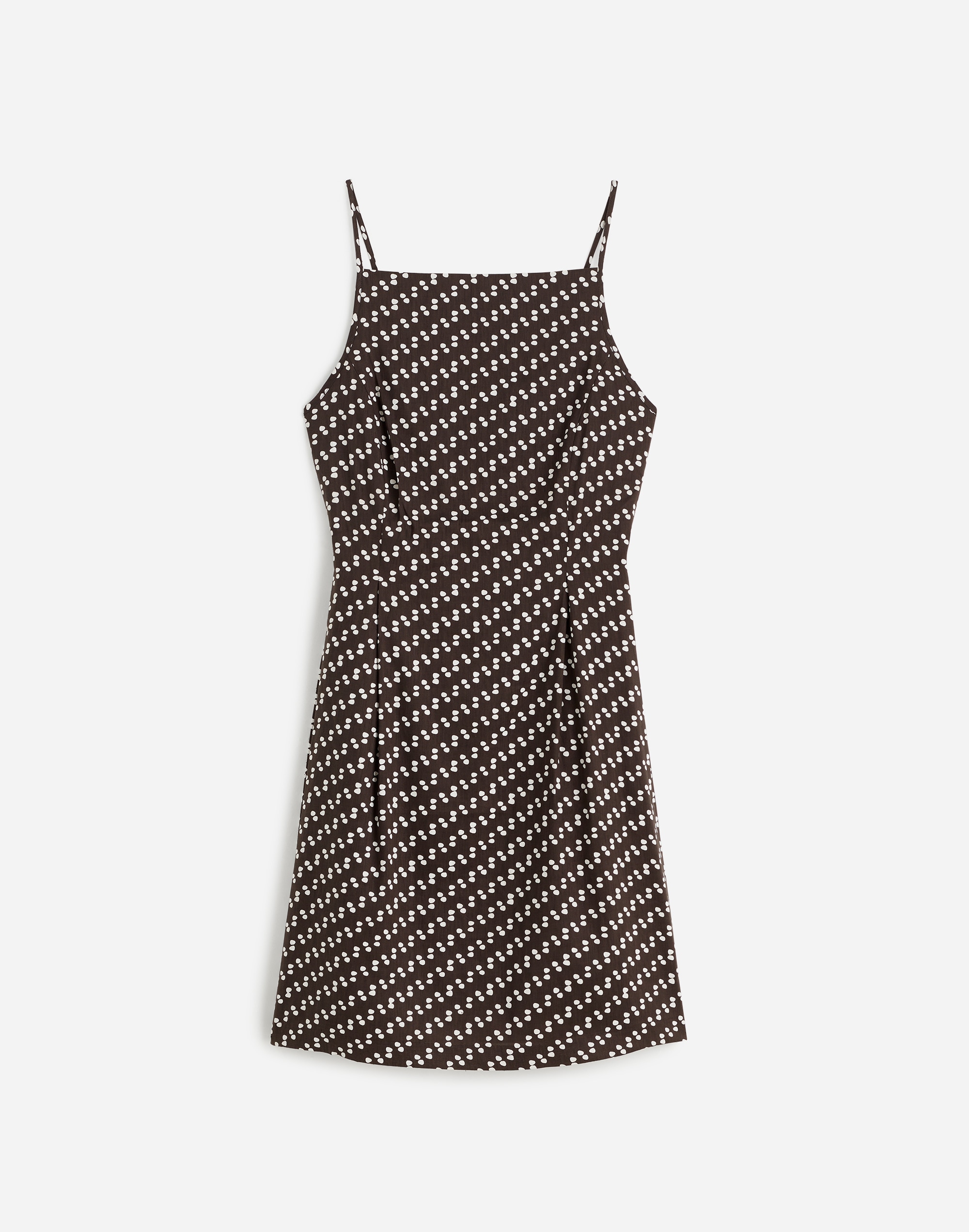High-Neck Mini Dress in Dot Alternate Image 6