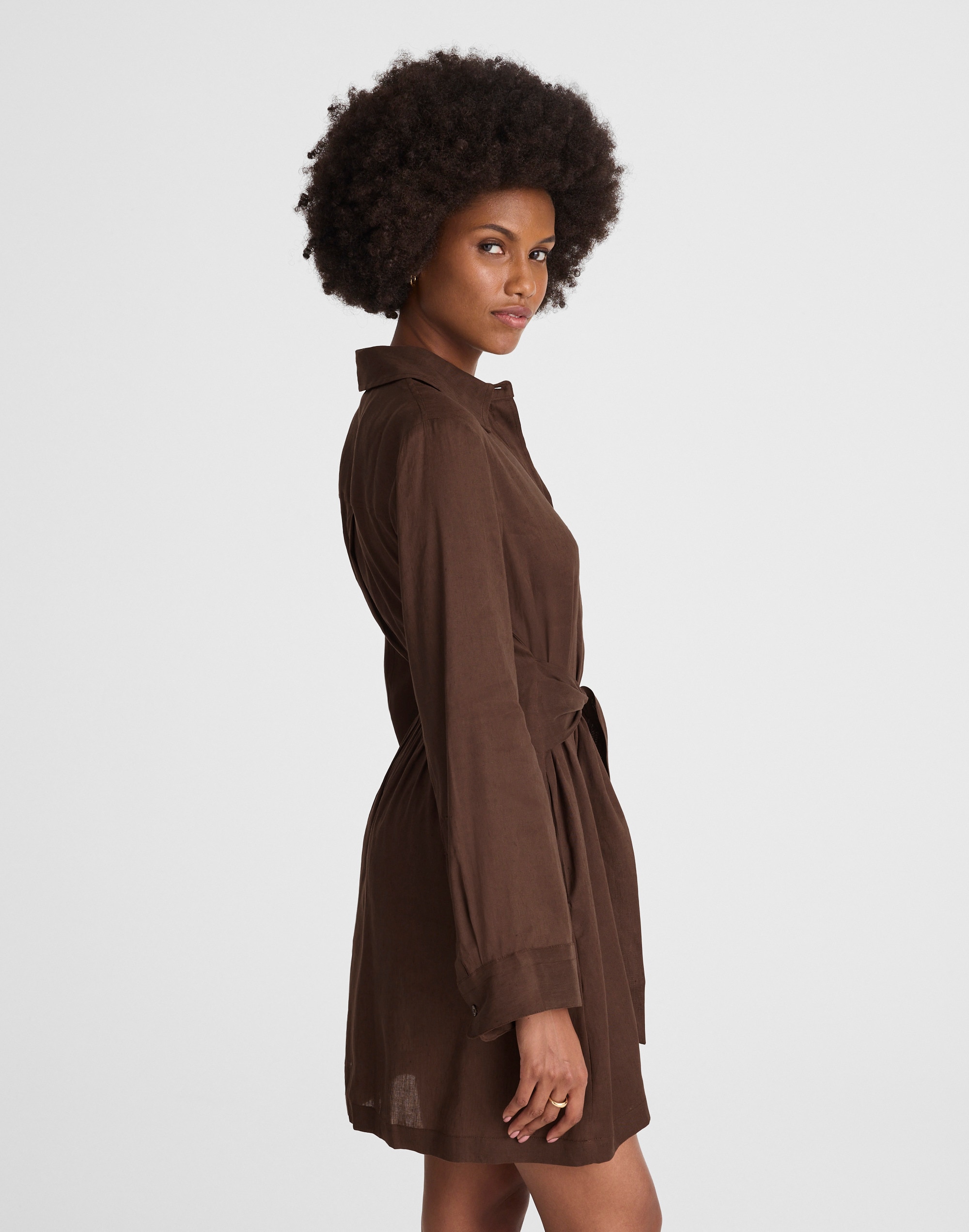 Tie-Front Shirtdress