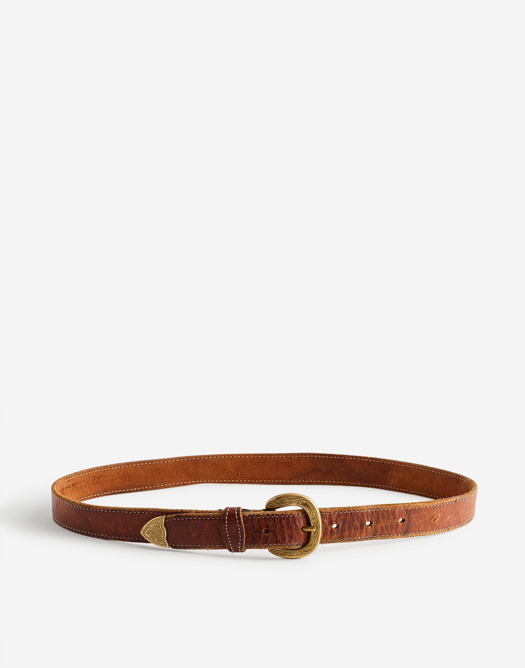 reluxe fashion | madewell: western preowned distressed leather belt