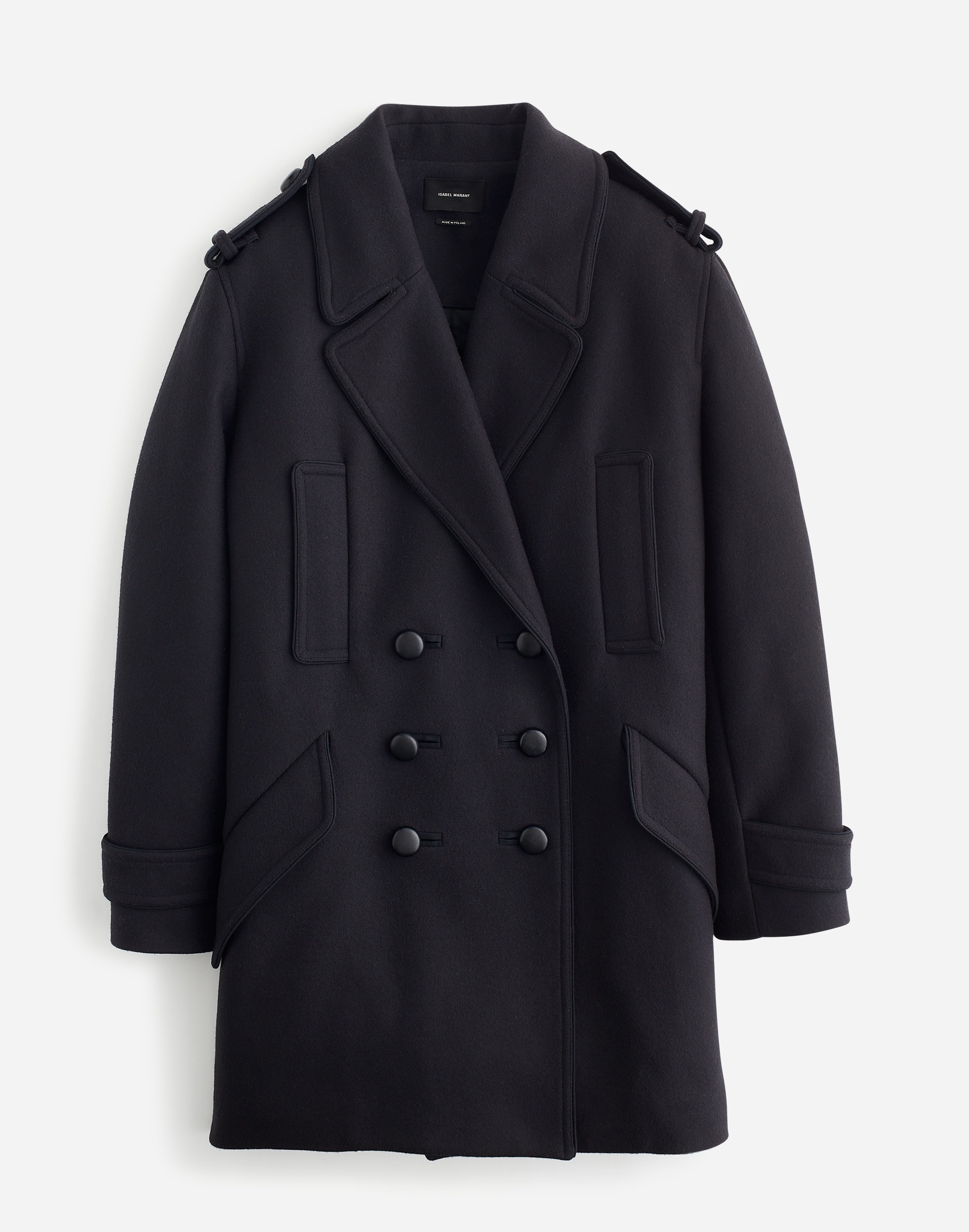 reluxe fashion | madewell: isabel marant &eacute;toile preowned wool peacoat