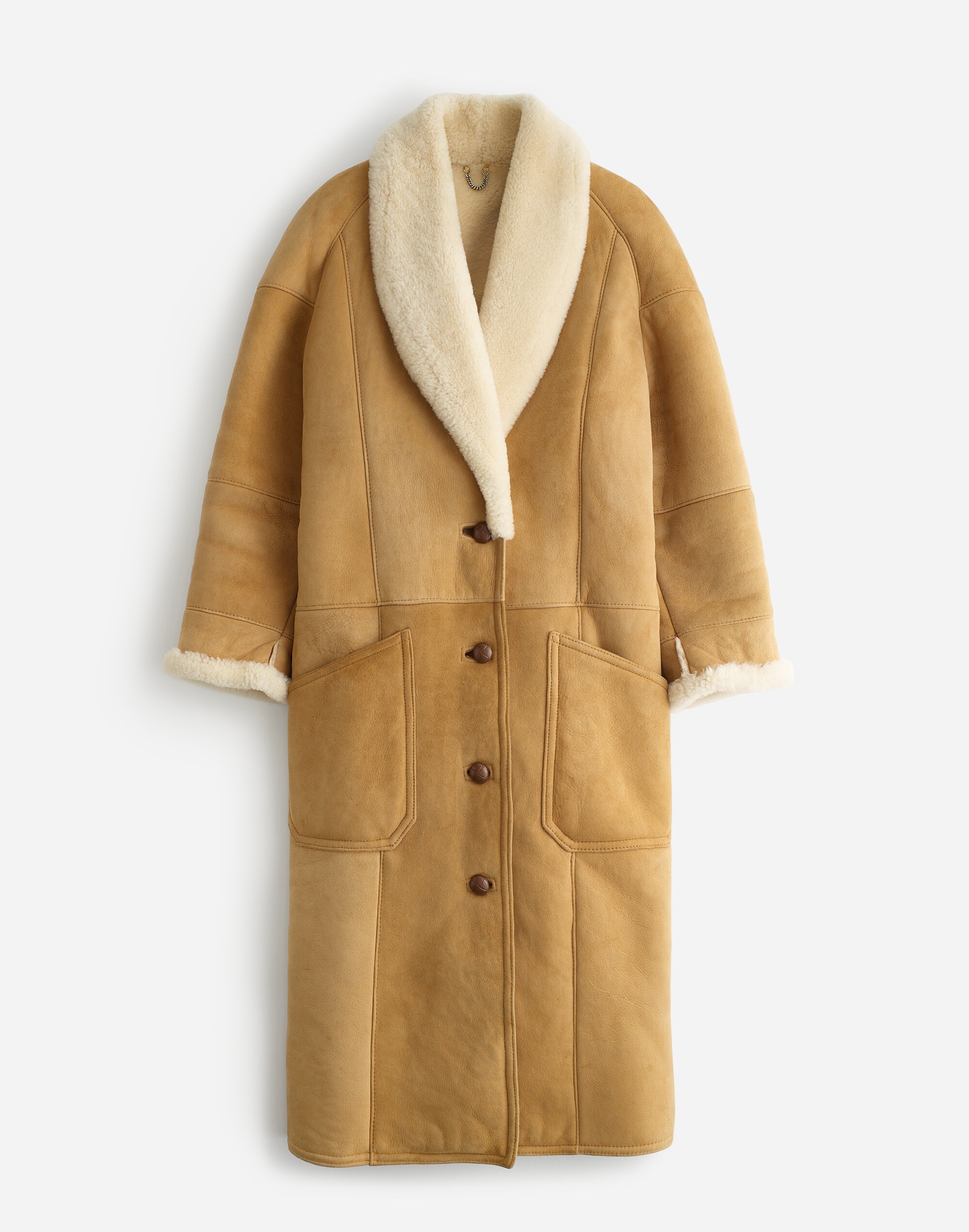 Reluxe Fashion | Madewell: 1990s Vintage Shearling Full-Length Preowned Coat