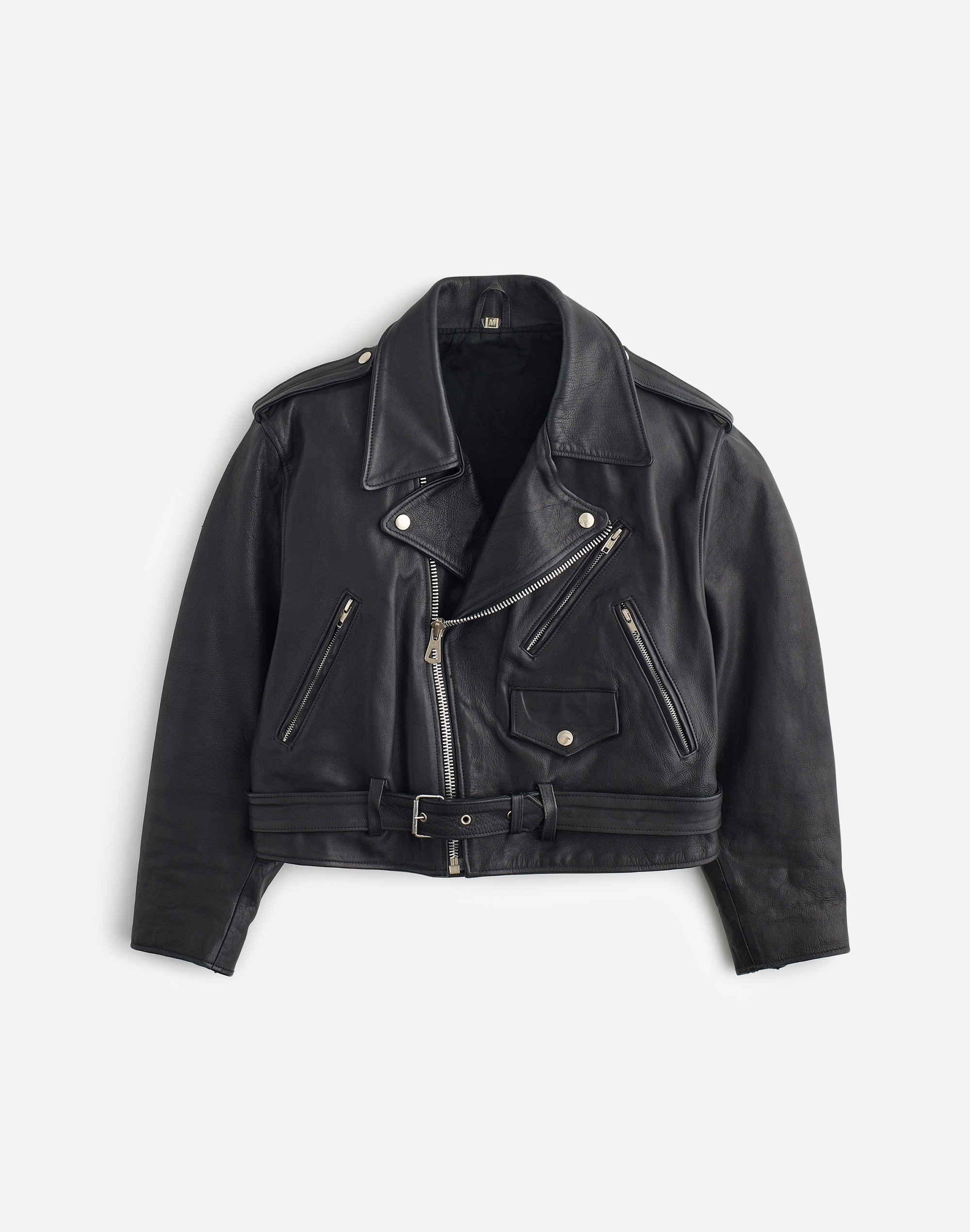 reluxe fashion | madewell: preowned leather biker jacket