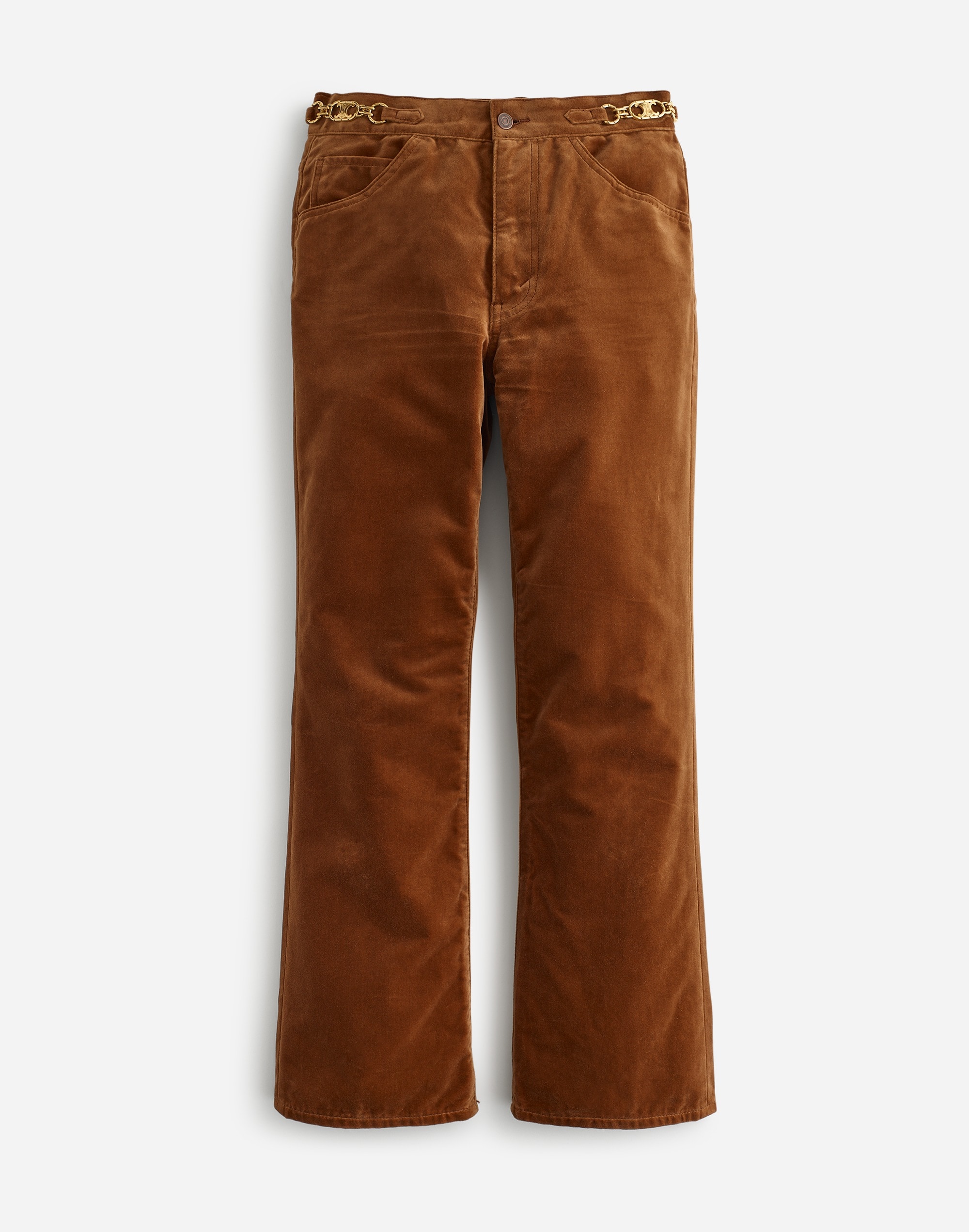 reluxe fashion | madewell: celine velvet preowned flared trousers