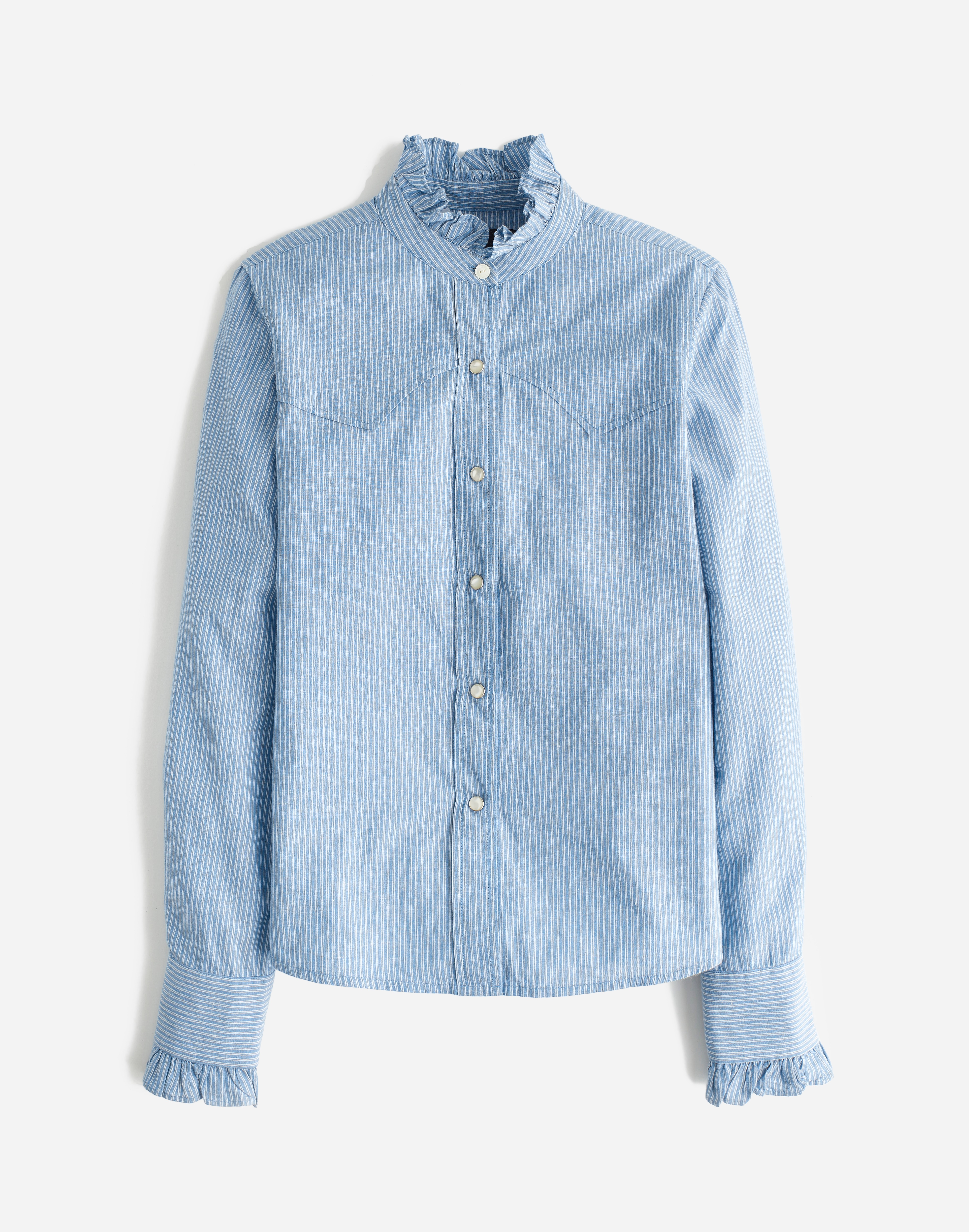 reluxe fashion | madewell: nili lotan high-neck preowned cotton blouse