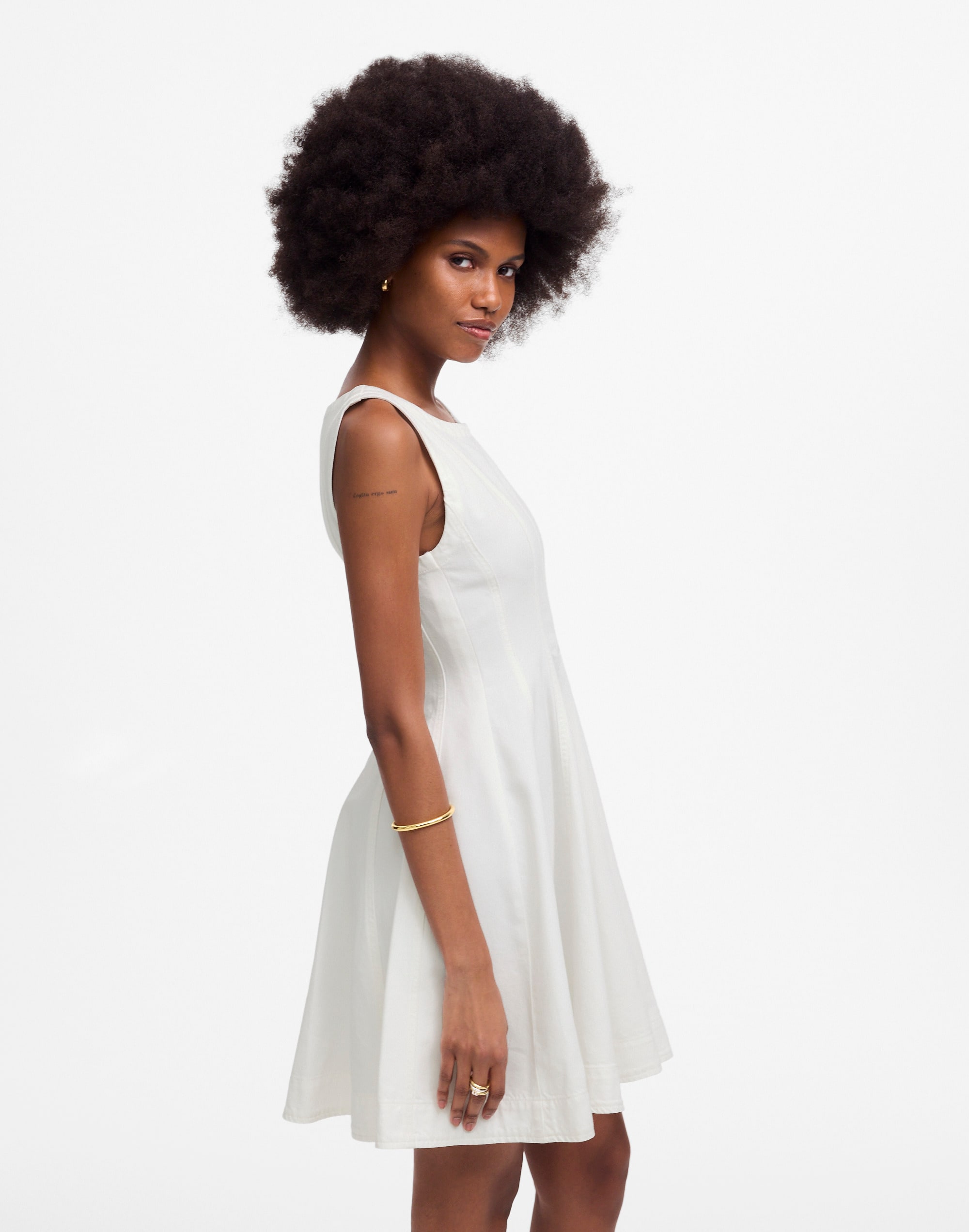 Circle Mini Dress: Airy Denim Edition