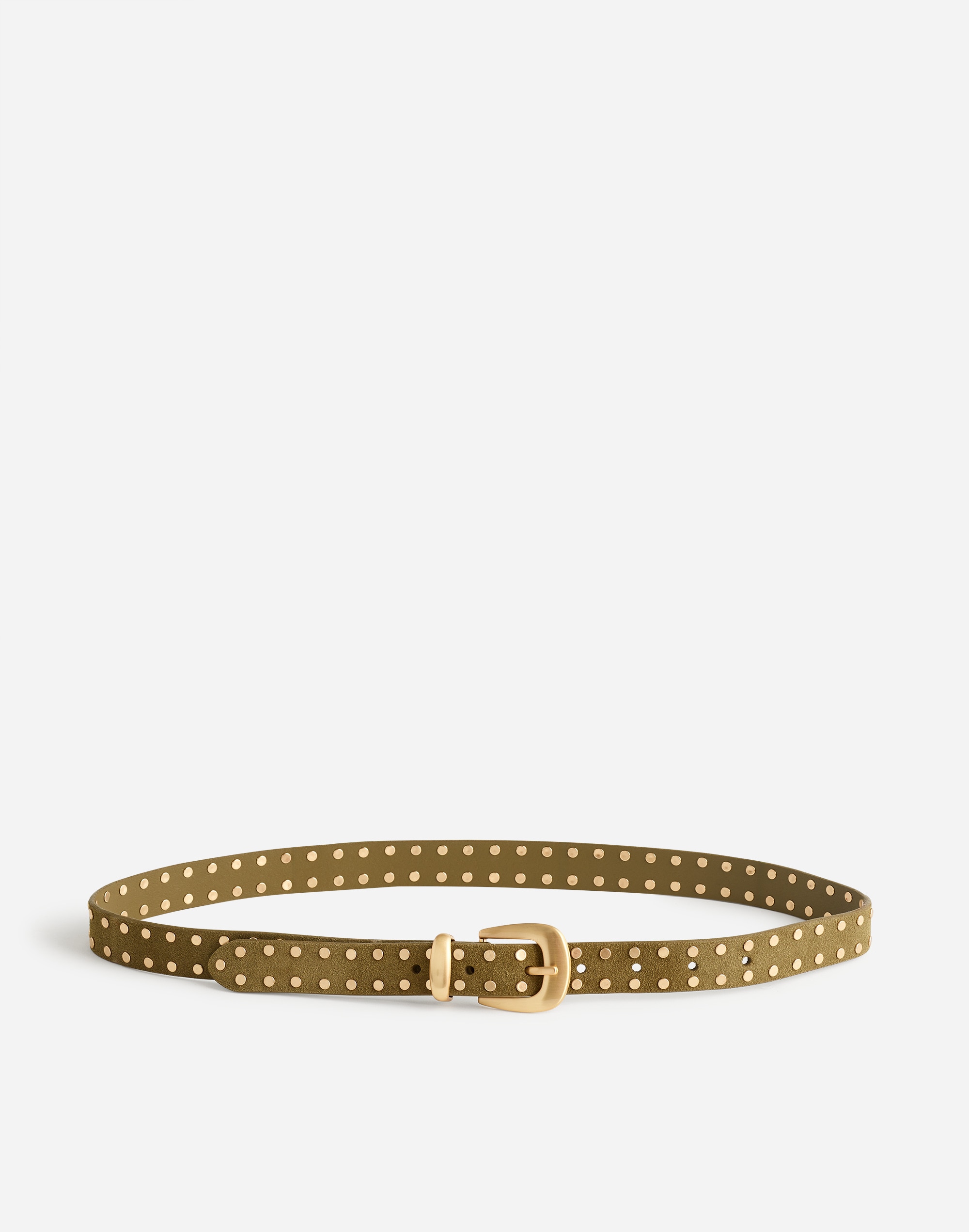 Flat Studded Western Belt