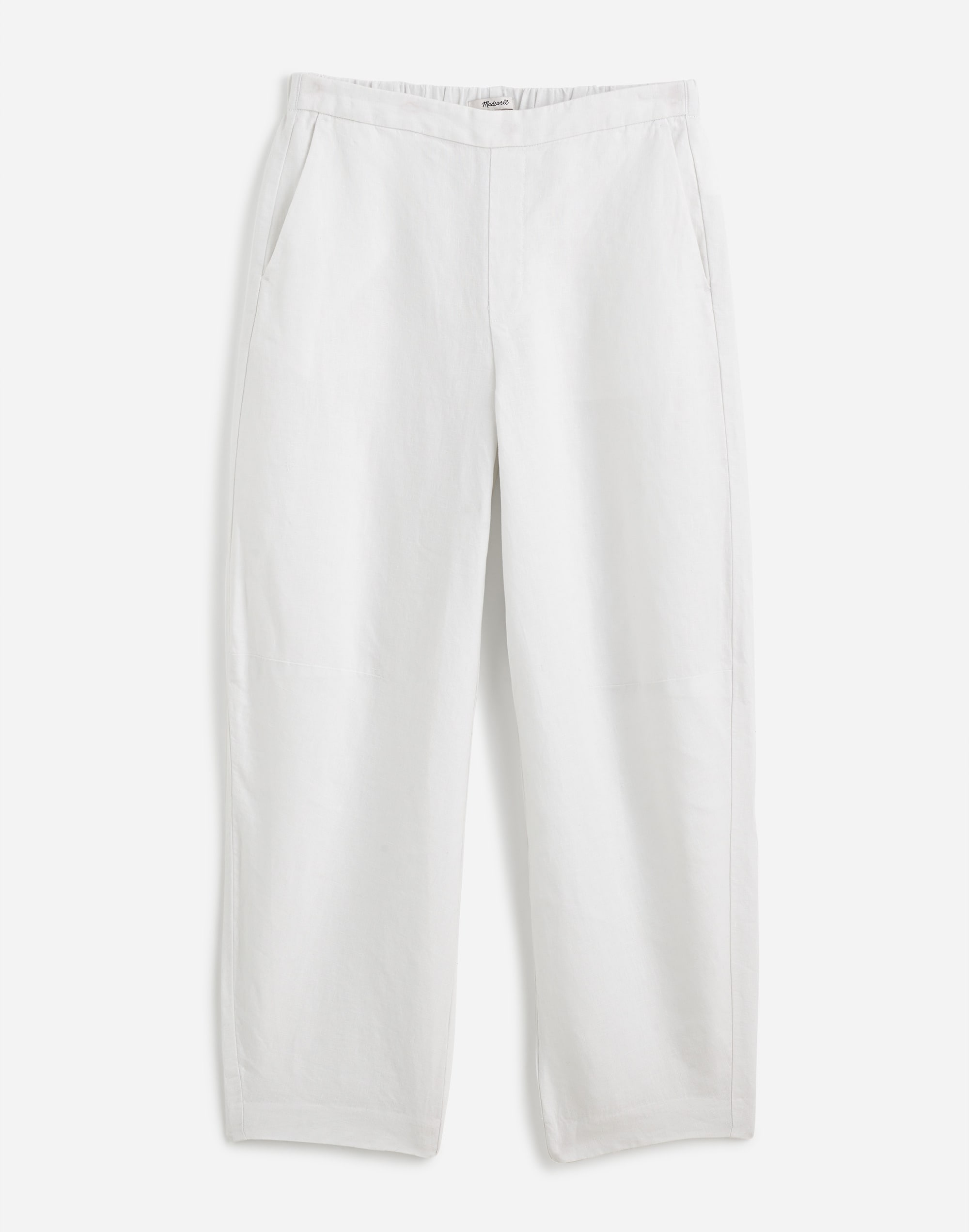 Pull-On Barrel Pants in 100% Linen