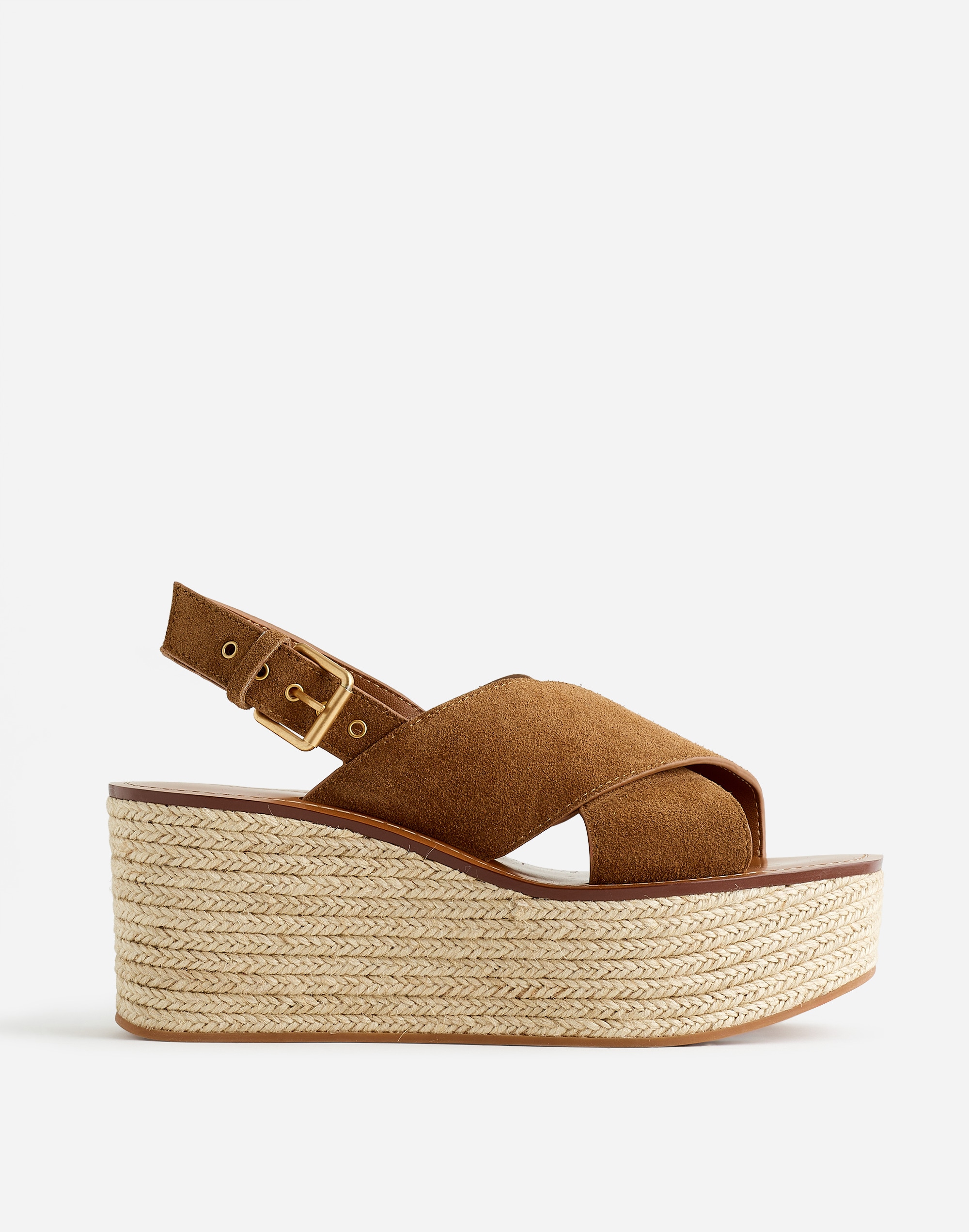 The Amee Wedge Sandal in Suede