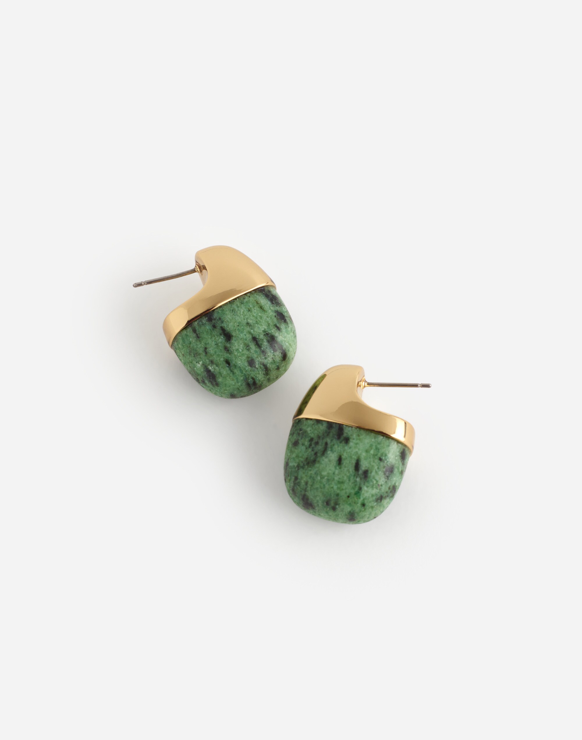 Semiprecious Statement Stud Earrings