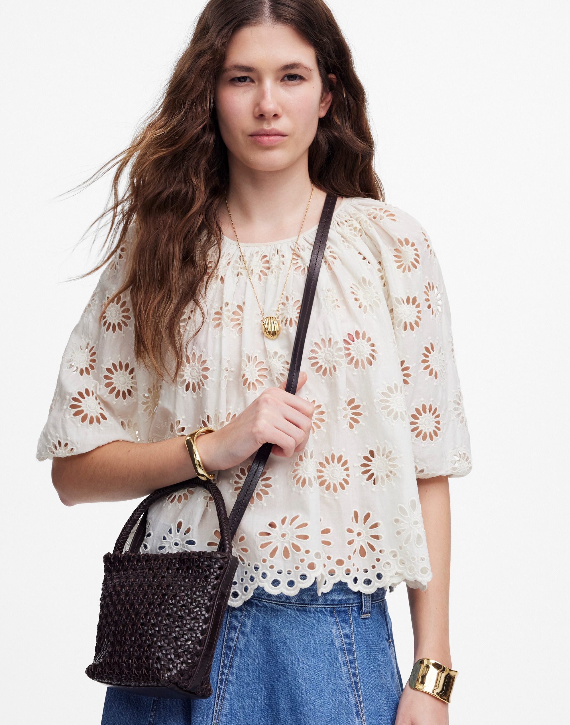 The Handwoven Cane Mini Bag | Madewell