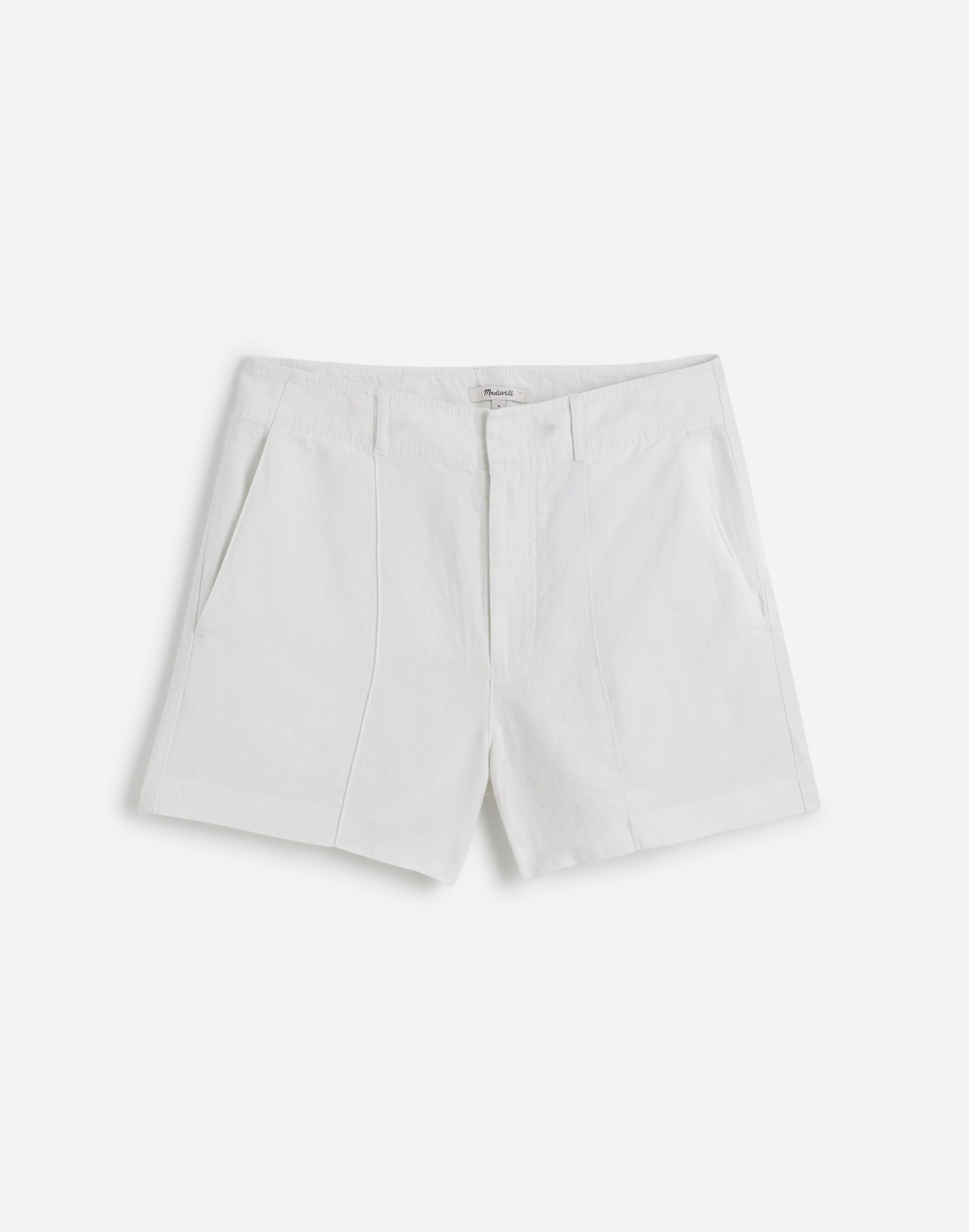Pintucked Shorts in 100% Linen