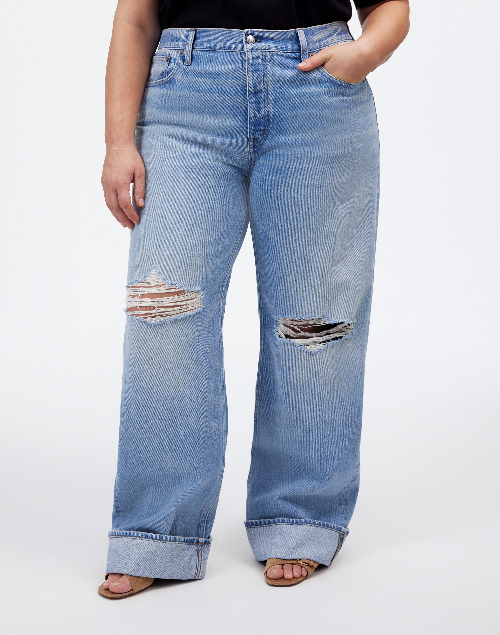 Plus Low-Slung Baggy Jeans