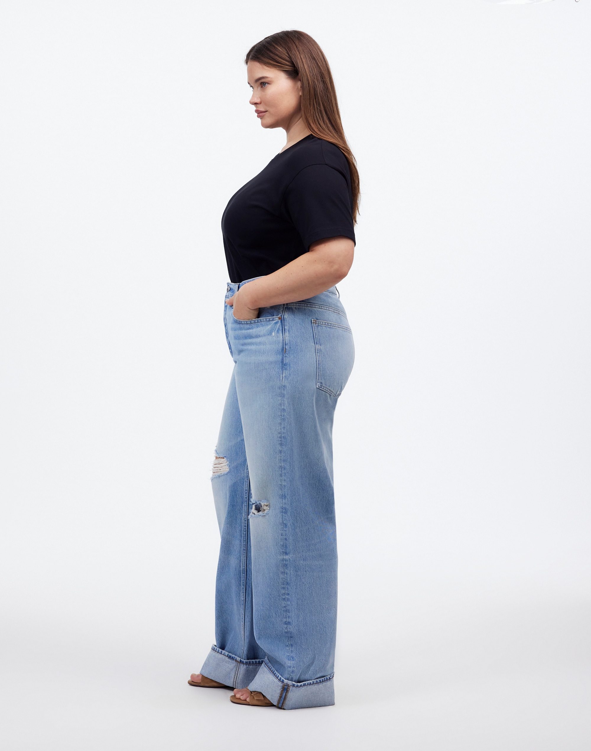 Plus Low-Slung Baggy Jeans