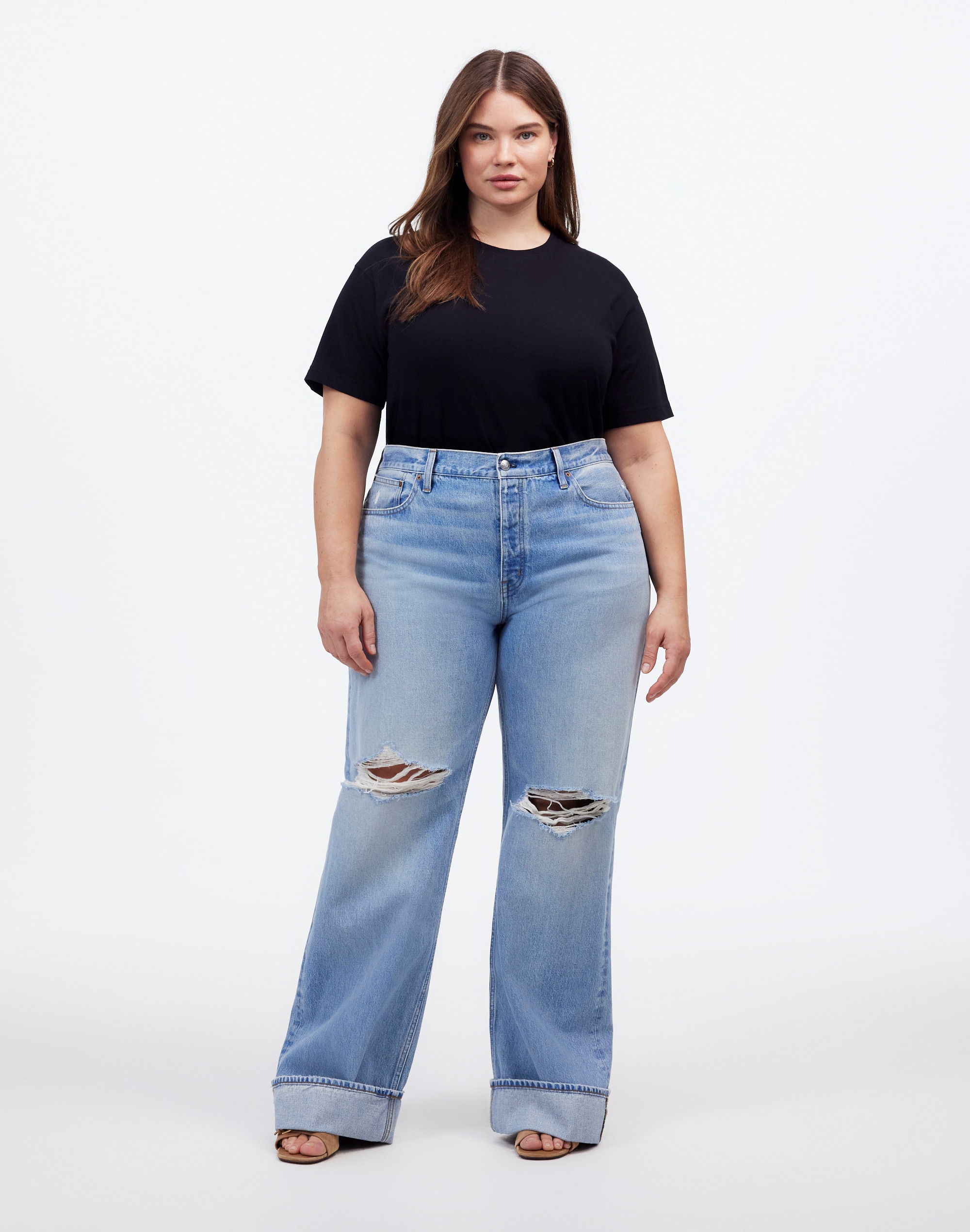 Plus Low-Slung Baggy Jeans