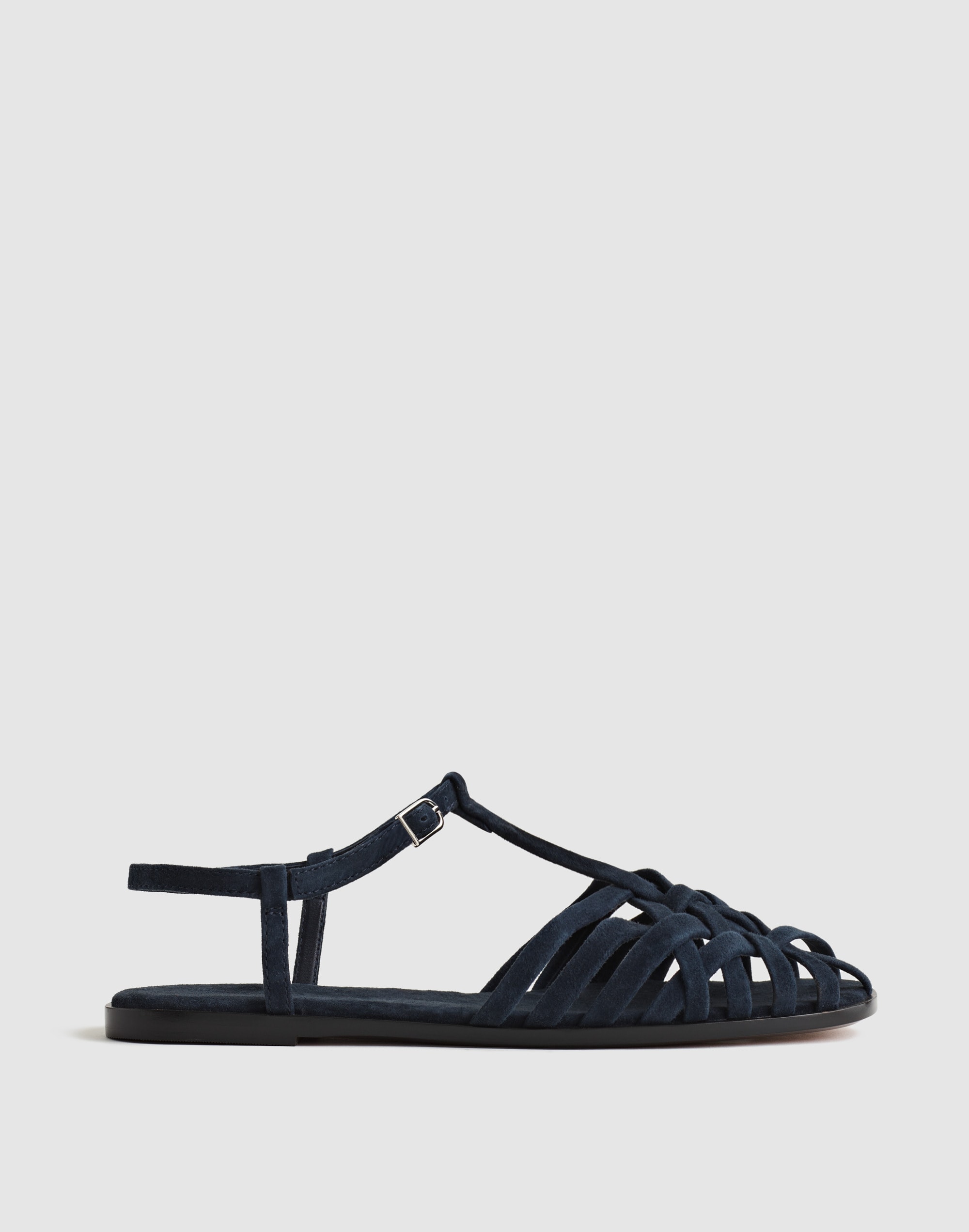 Madewell The Milano Fisherman Sandal In Blue