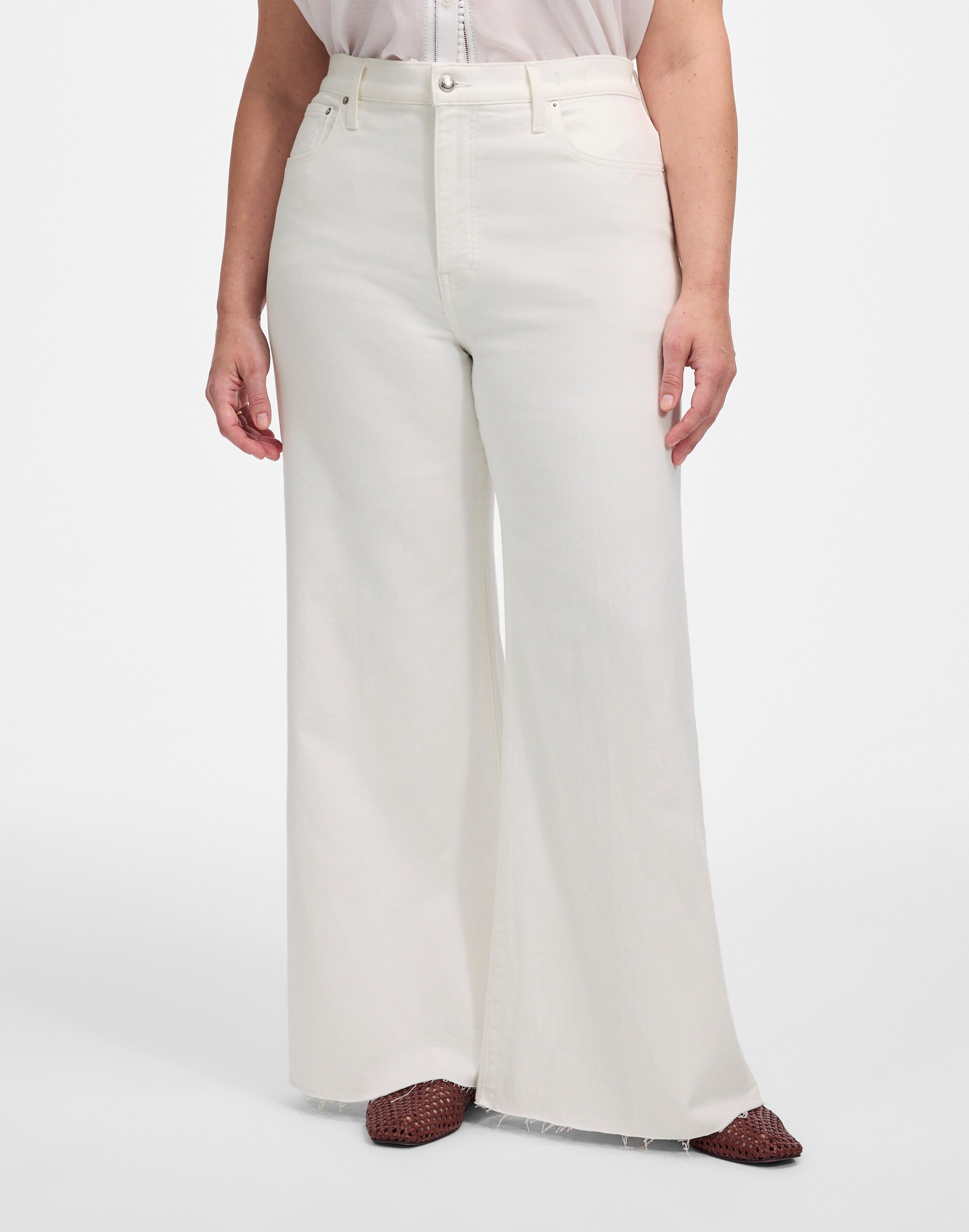 The Plus Curvy Pieced Barrel-Leg Jean