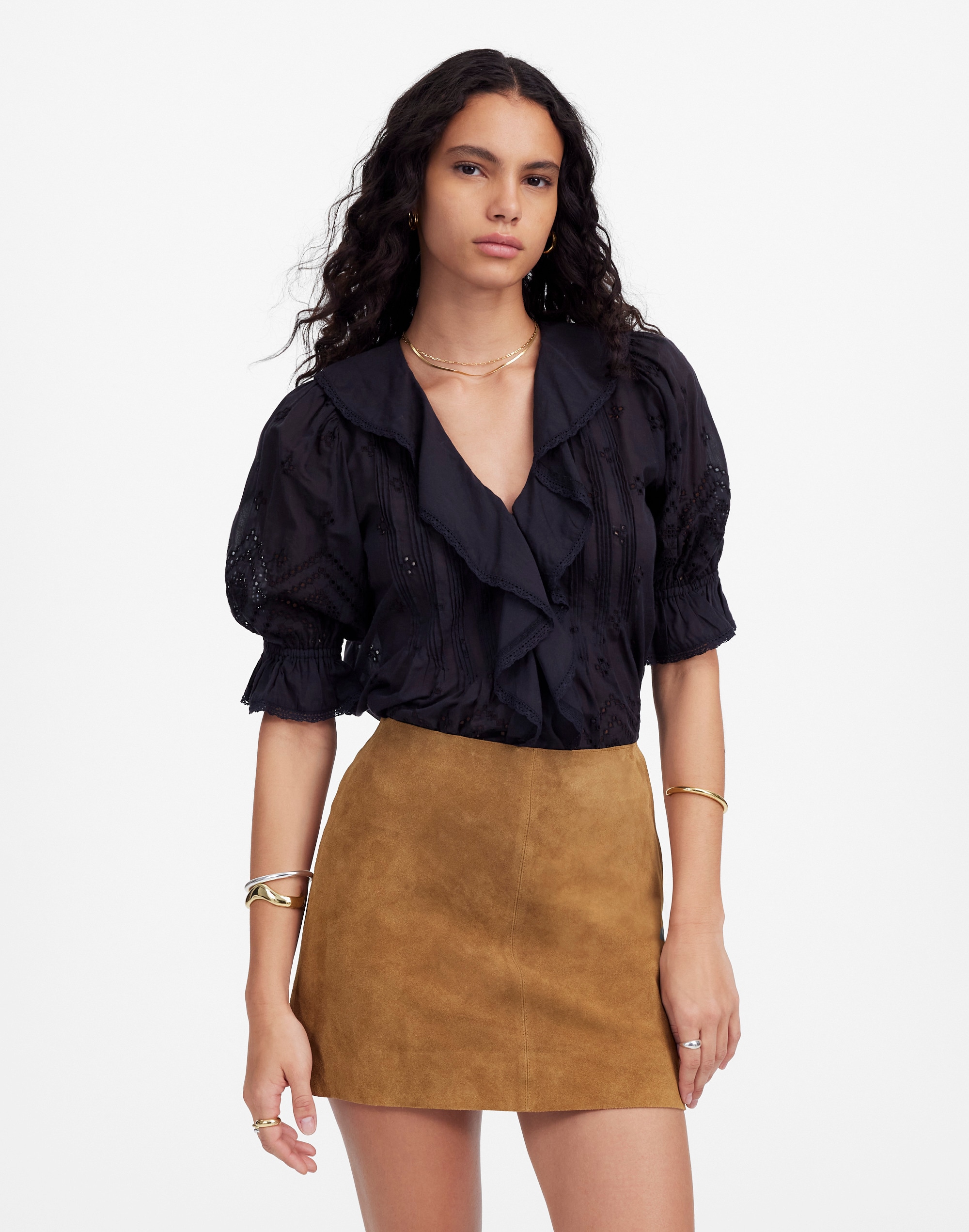 Suede Mini Skirt