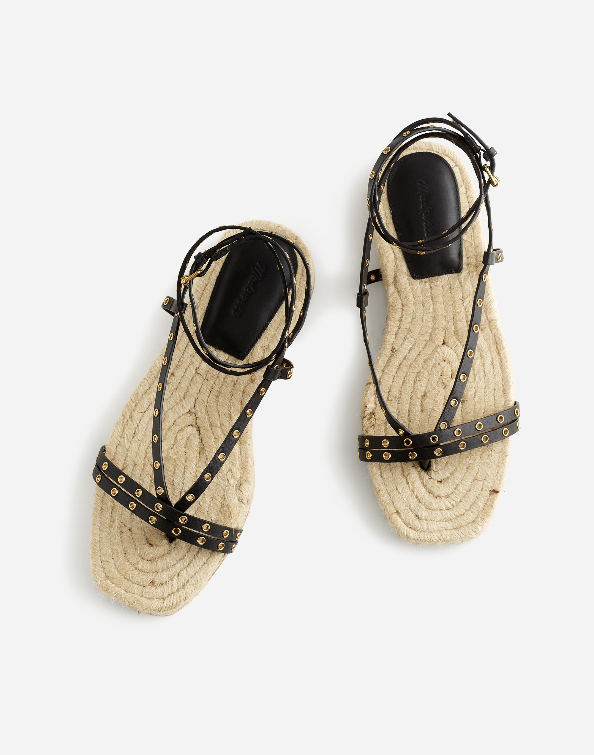 The Mira Espadrille Thong Sandal in Embellished Leather Alternate Image 2