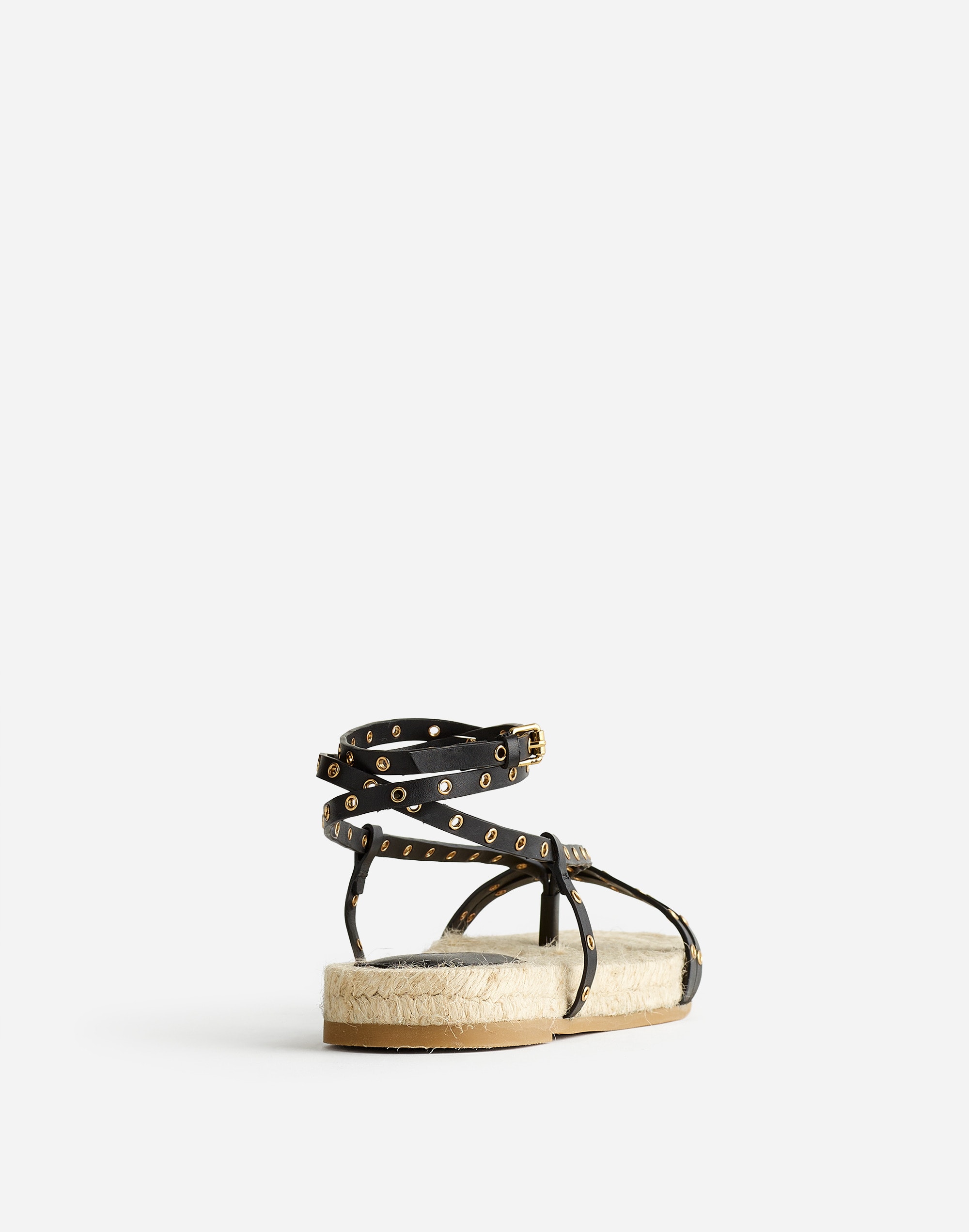 The Mira Espadrille Thong Sandal in Embellished Leather Alternate Image 1