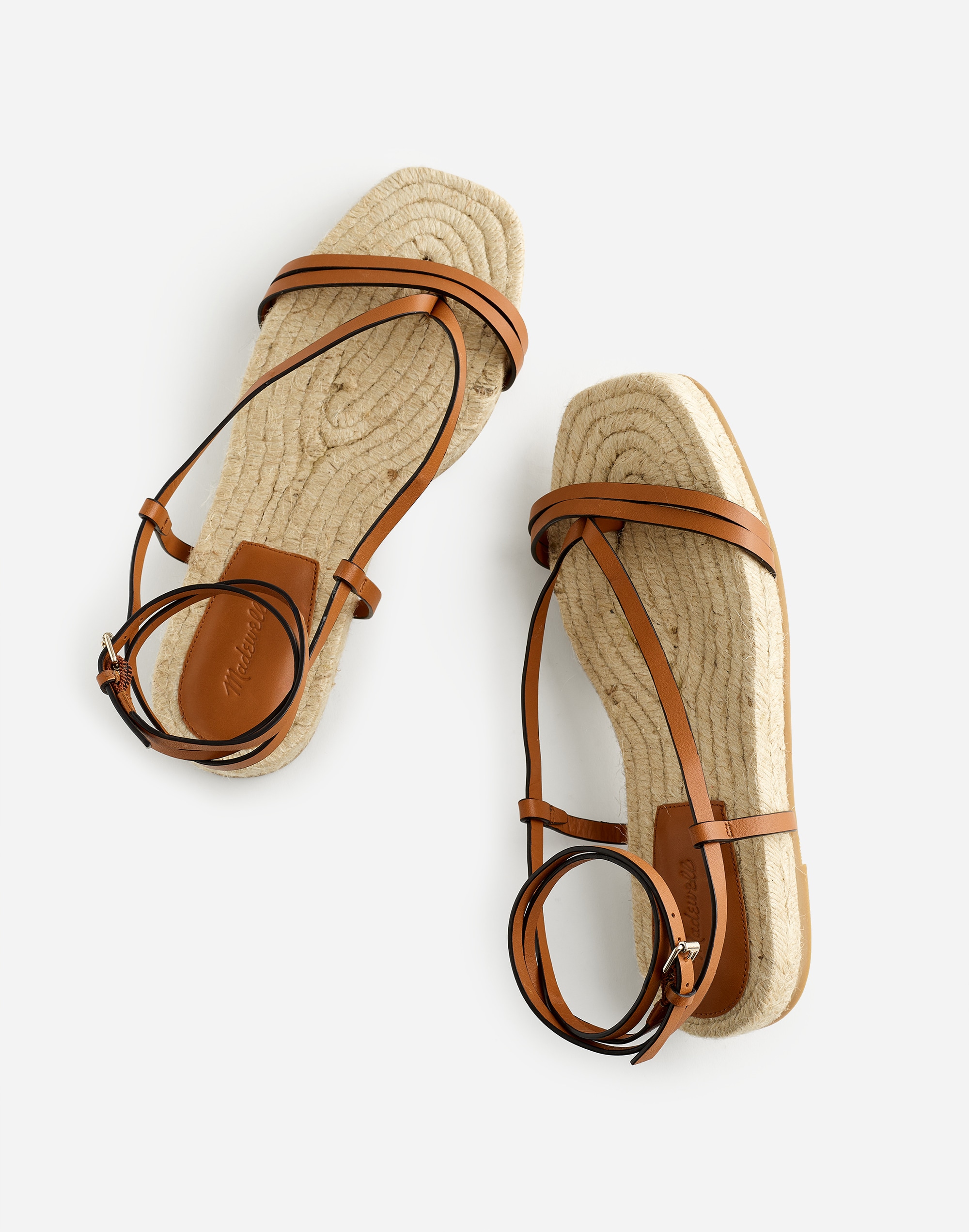 The Mira Espadrille Thong Sandal in Leather Alternate Image 2