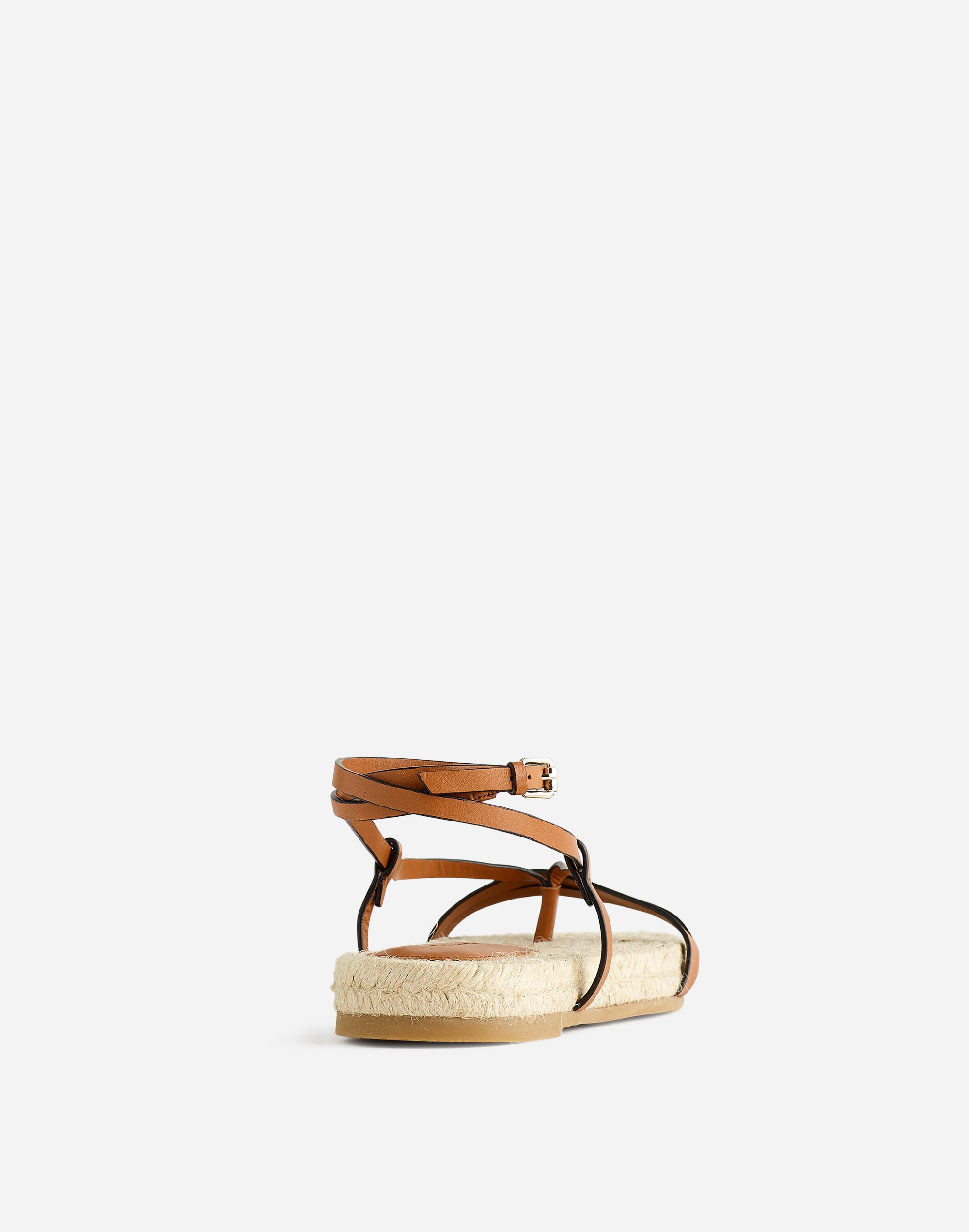 The Mira Espadrille Thong Sandal in Leather Alternate Image 3