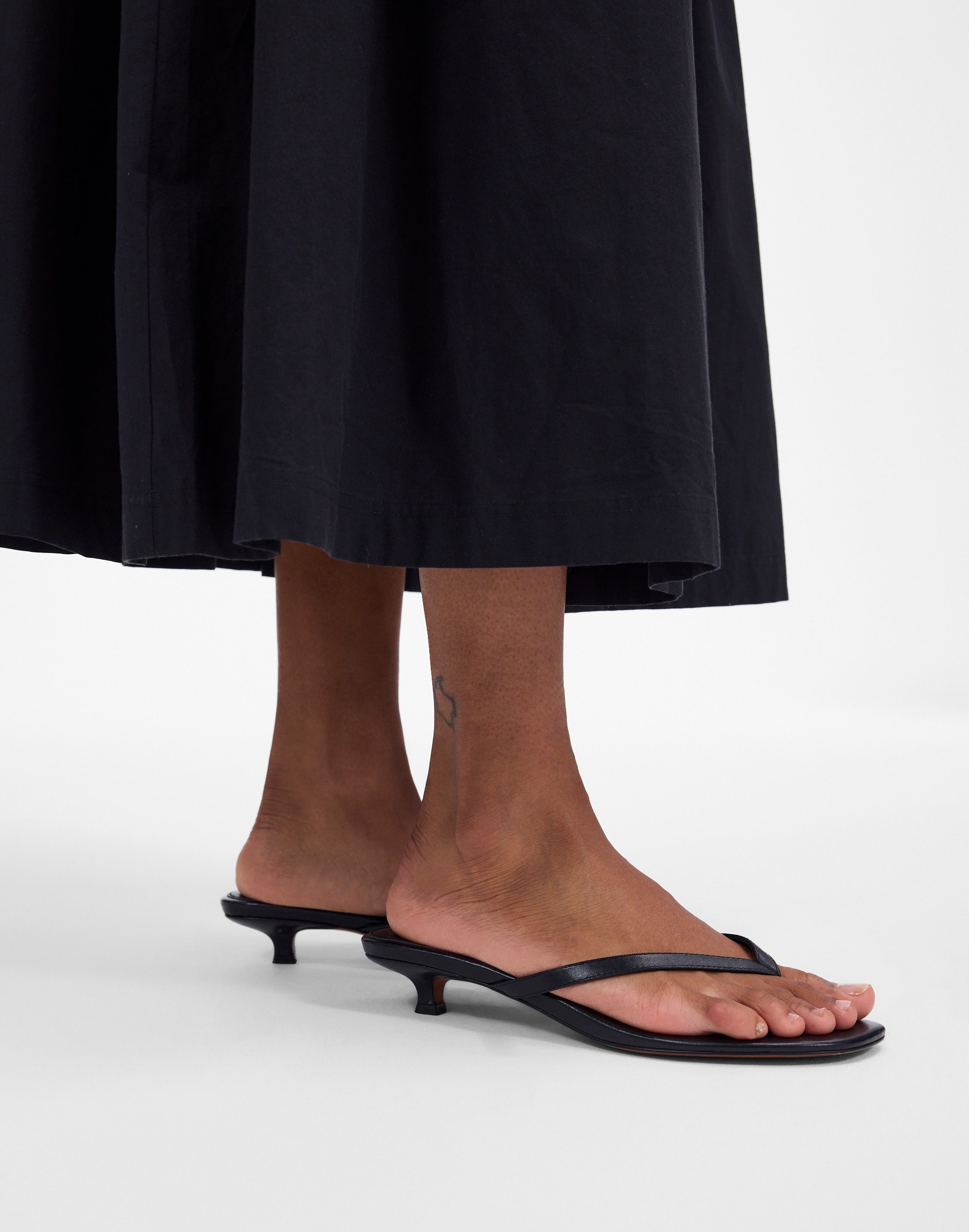 The Chiara Kitten Heel Thong Sandal