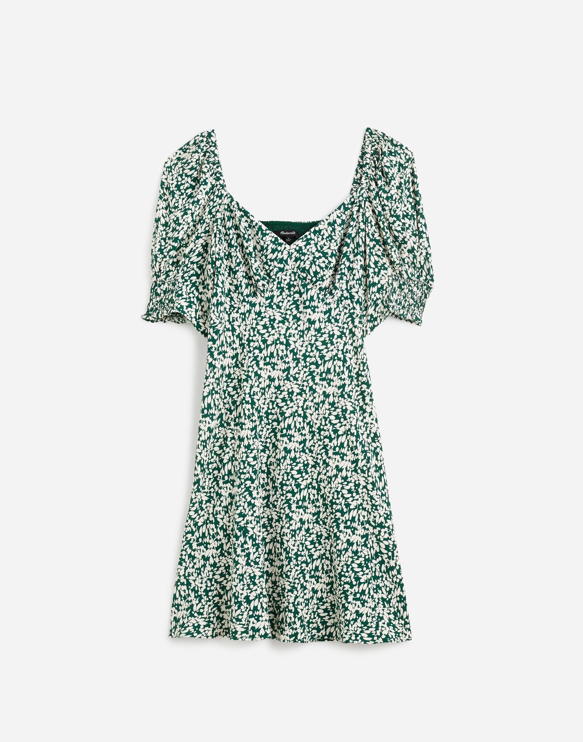 Seamed V-Neck Mini Dress