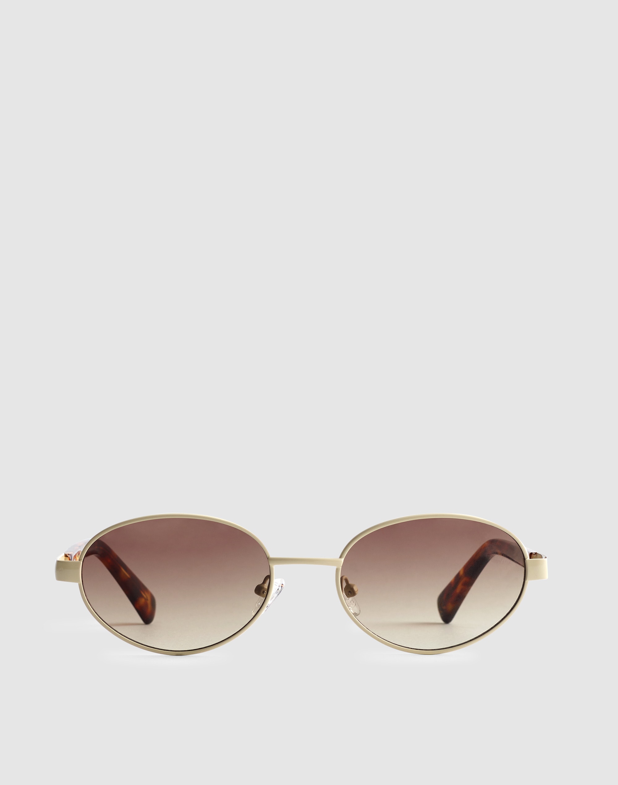 Madewell Wire Frame Oval Sunglasses In Gold