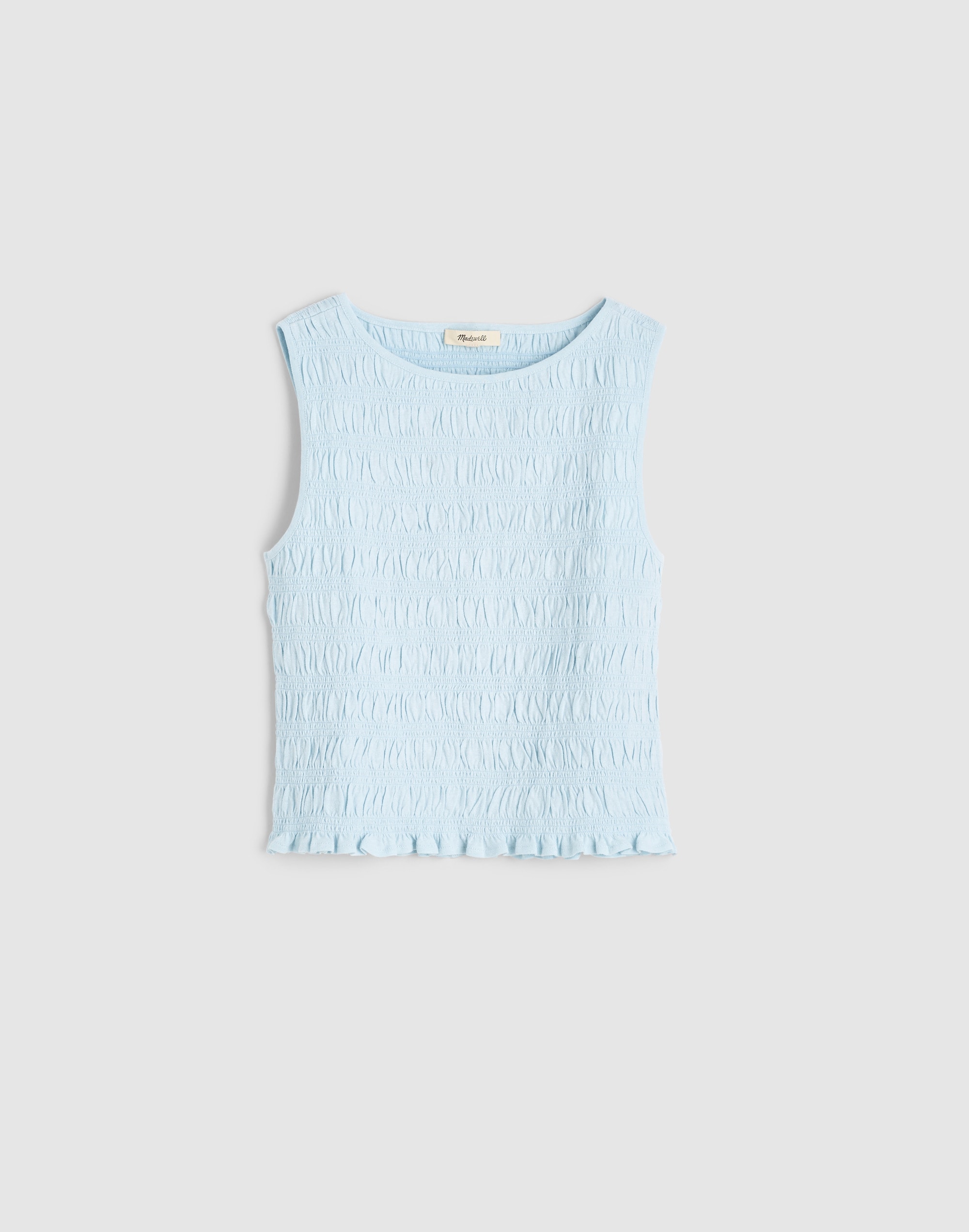 Smocked Boatneck Tank