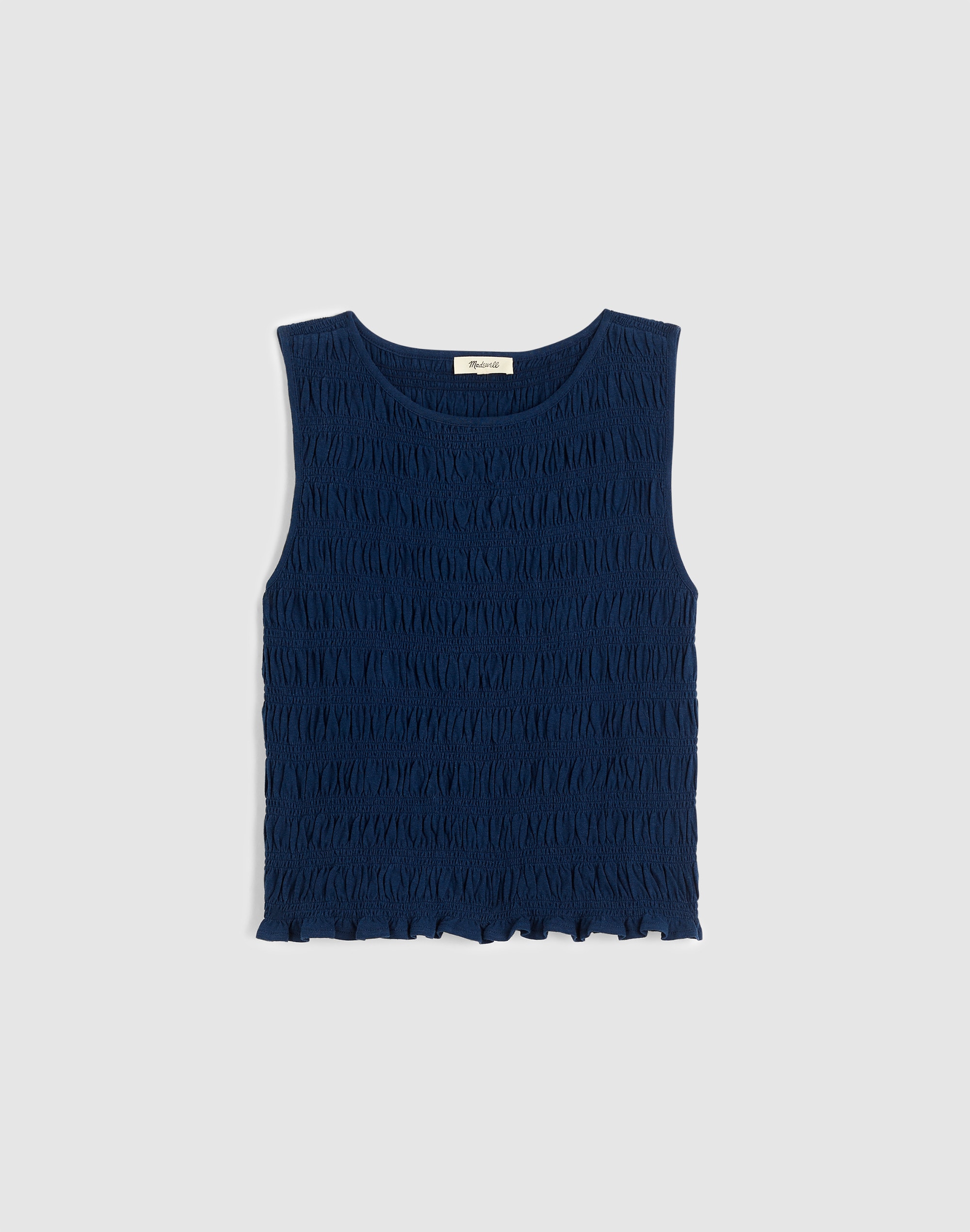 Smocked Boatneck Tank 
