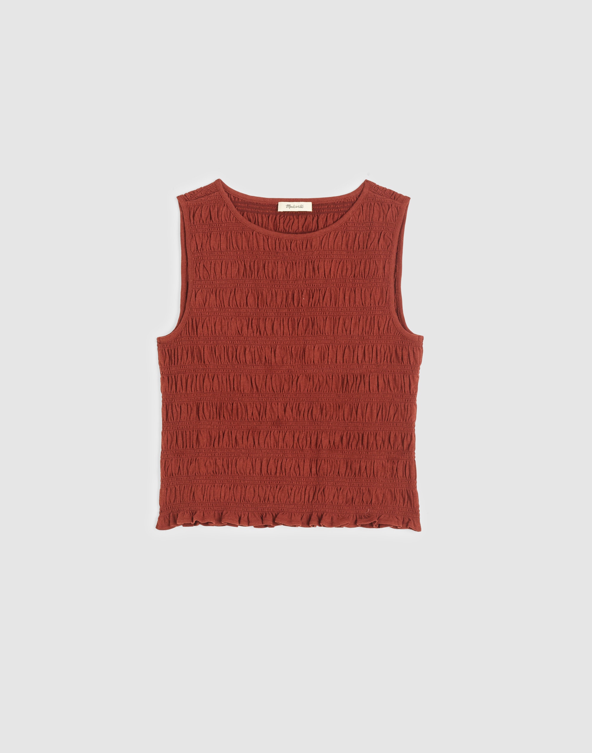 Smocked Boatneck Tank 