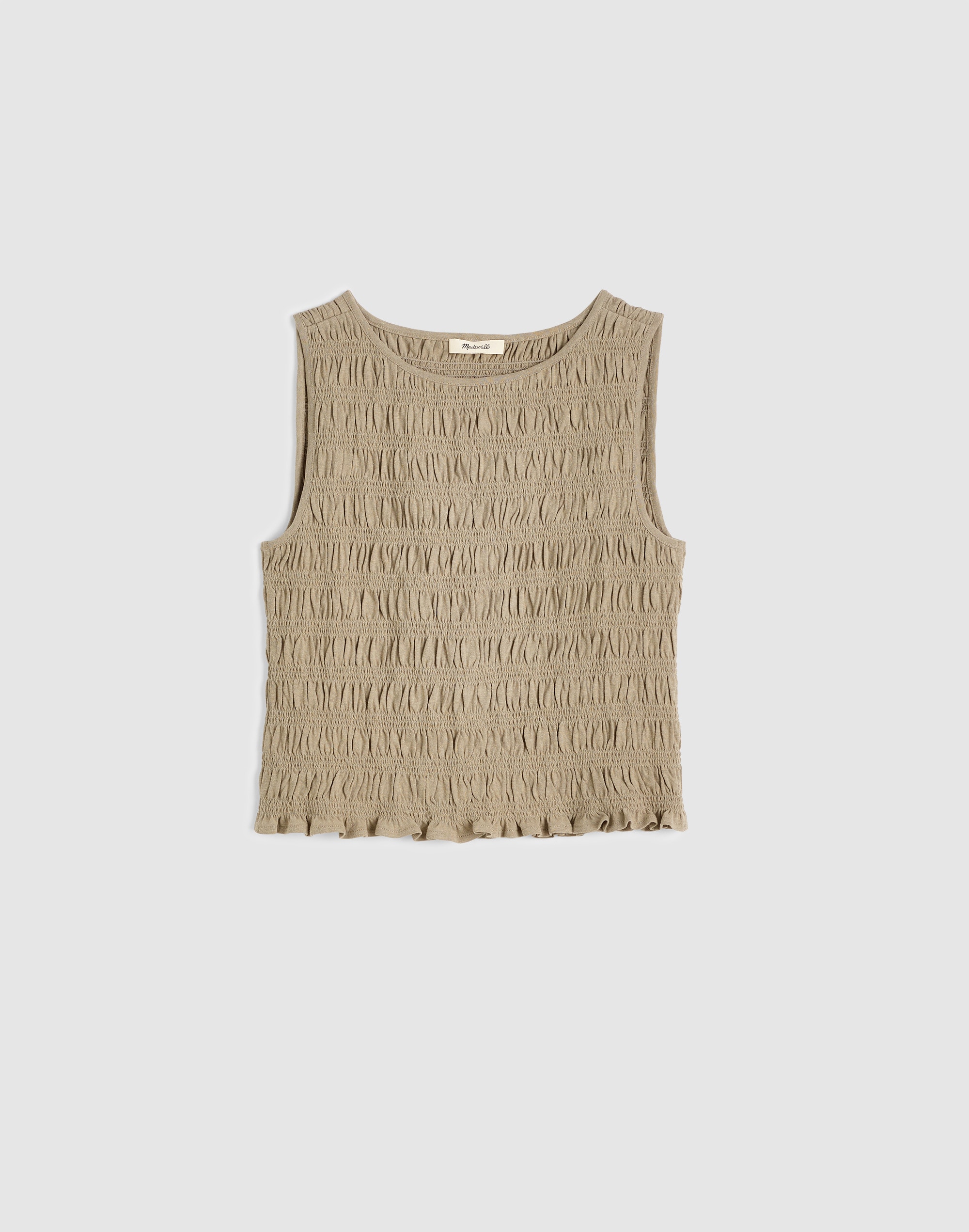 Smocked Boatneck Tank 