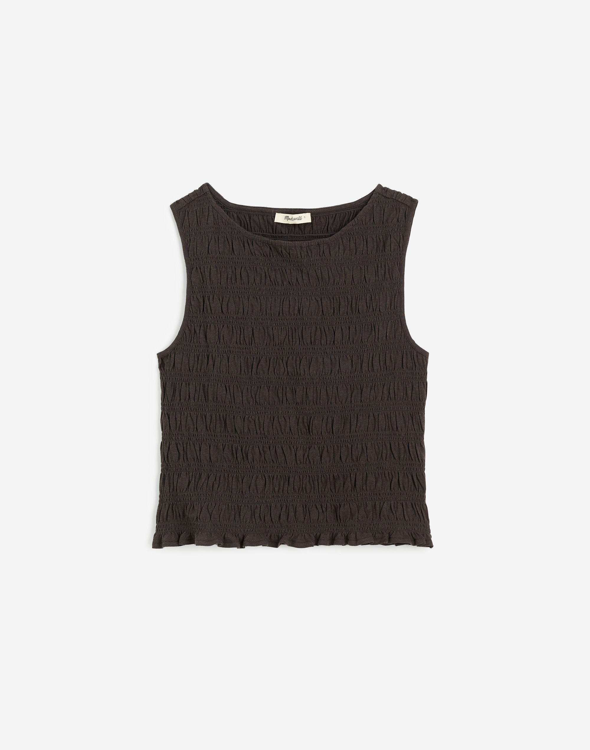 Smocked Boatneck Tank
