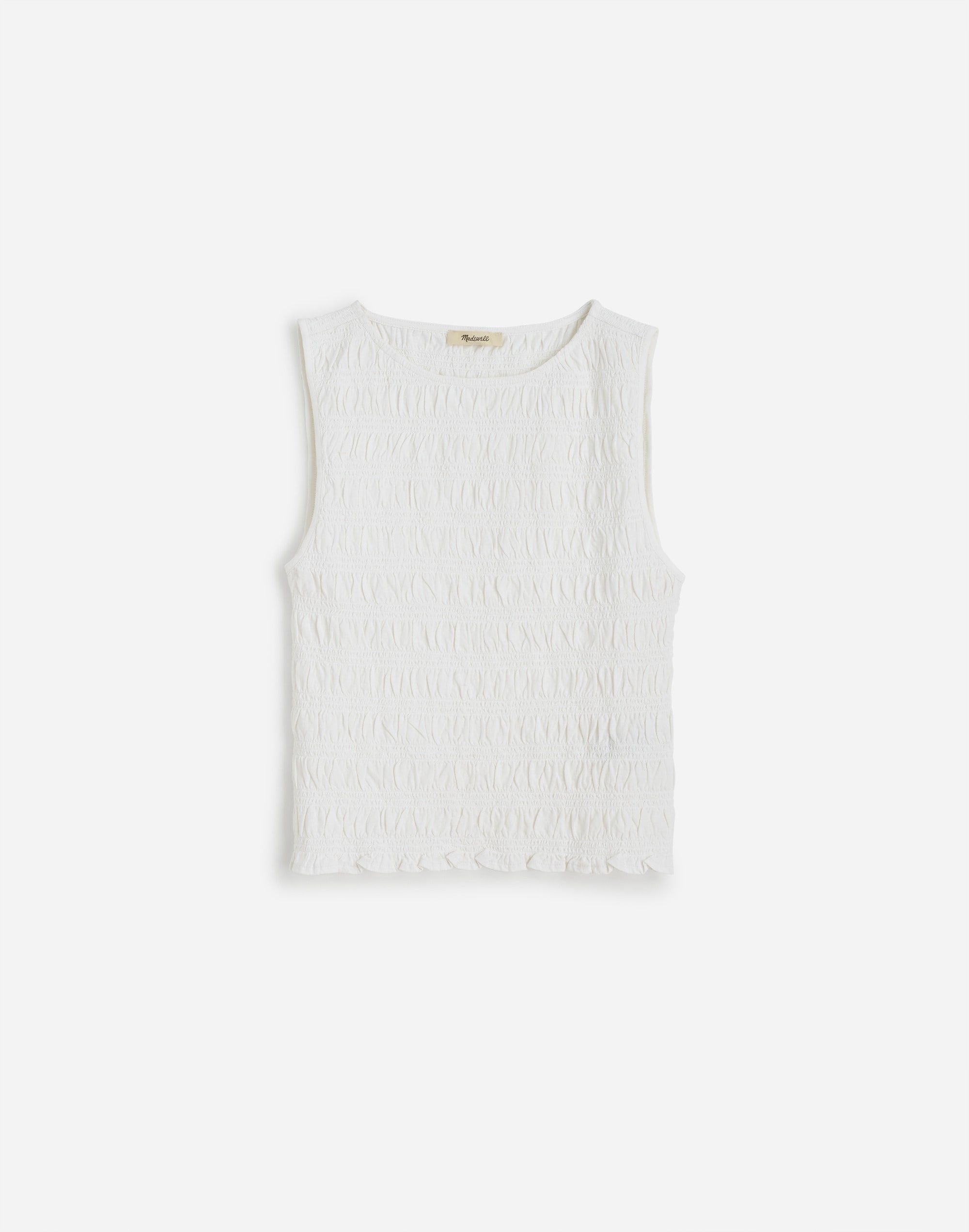 Smocked Boatneck Tank 