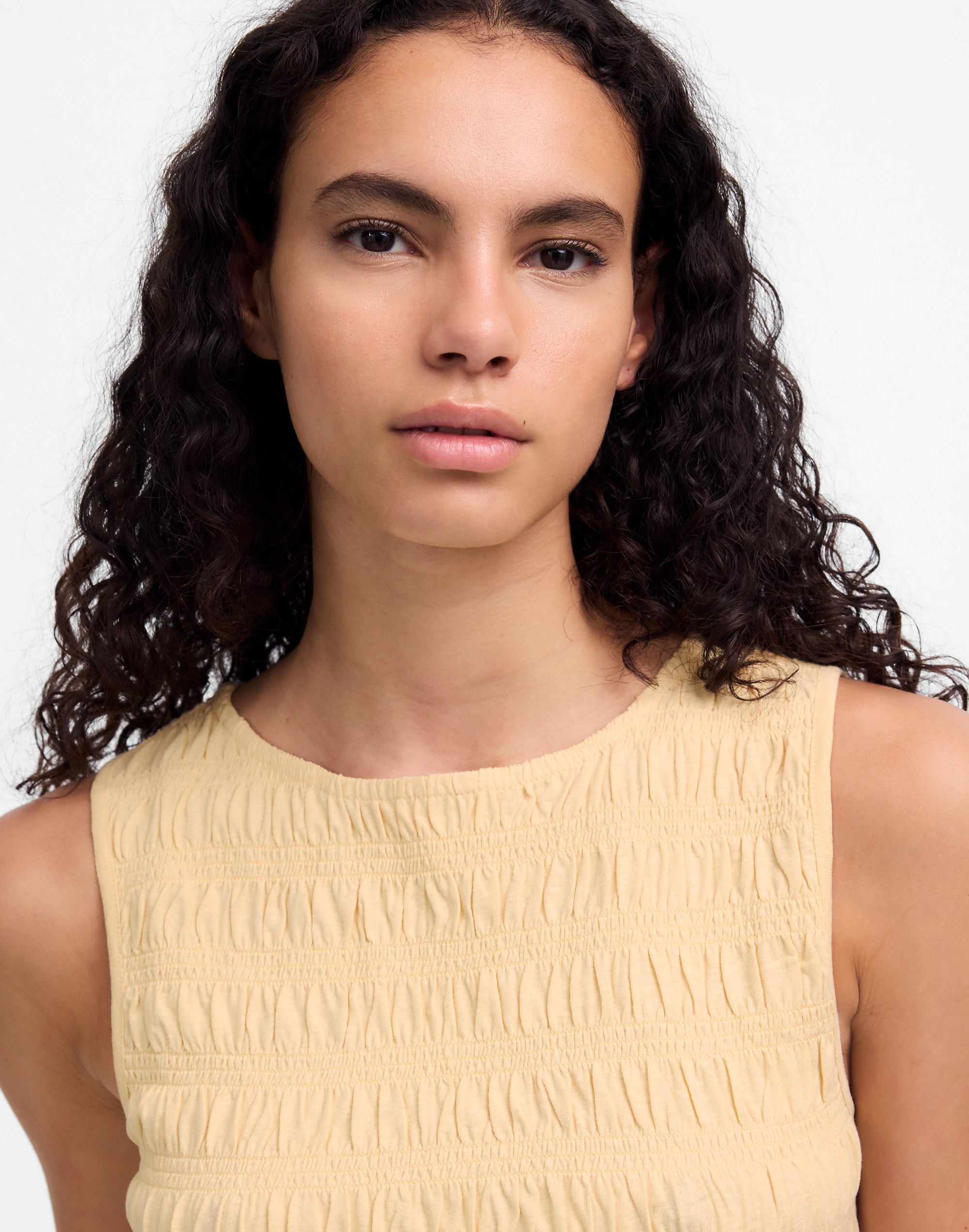 Smocked Boatneck Tank | Madewell