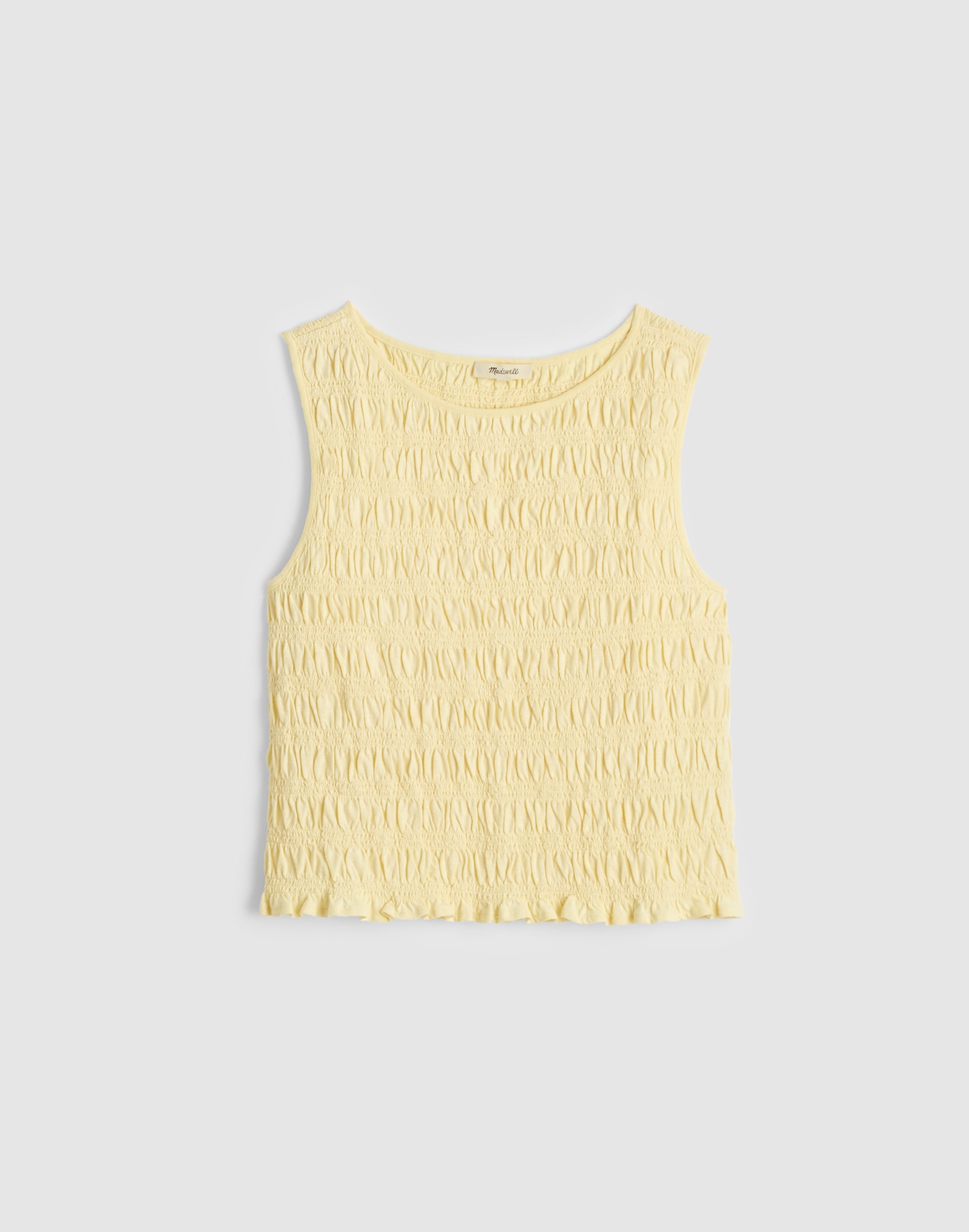 Smocked Boatneck Tank