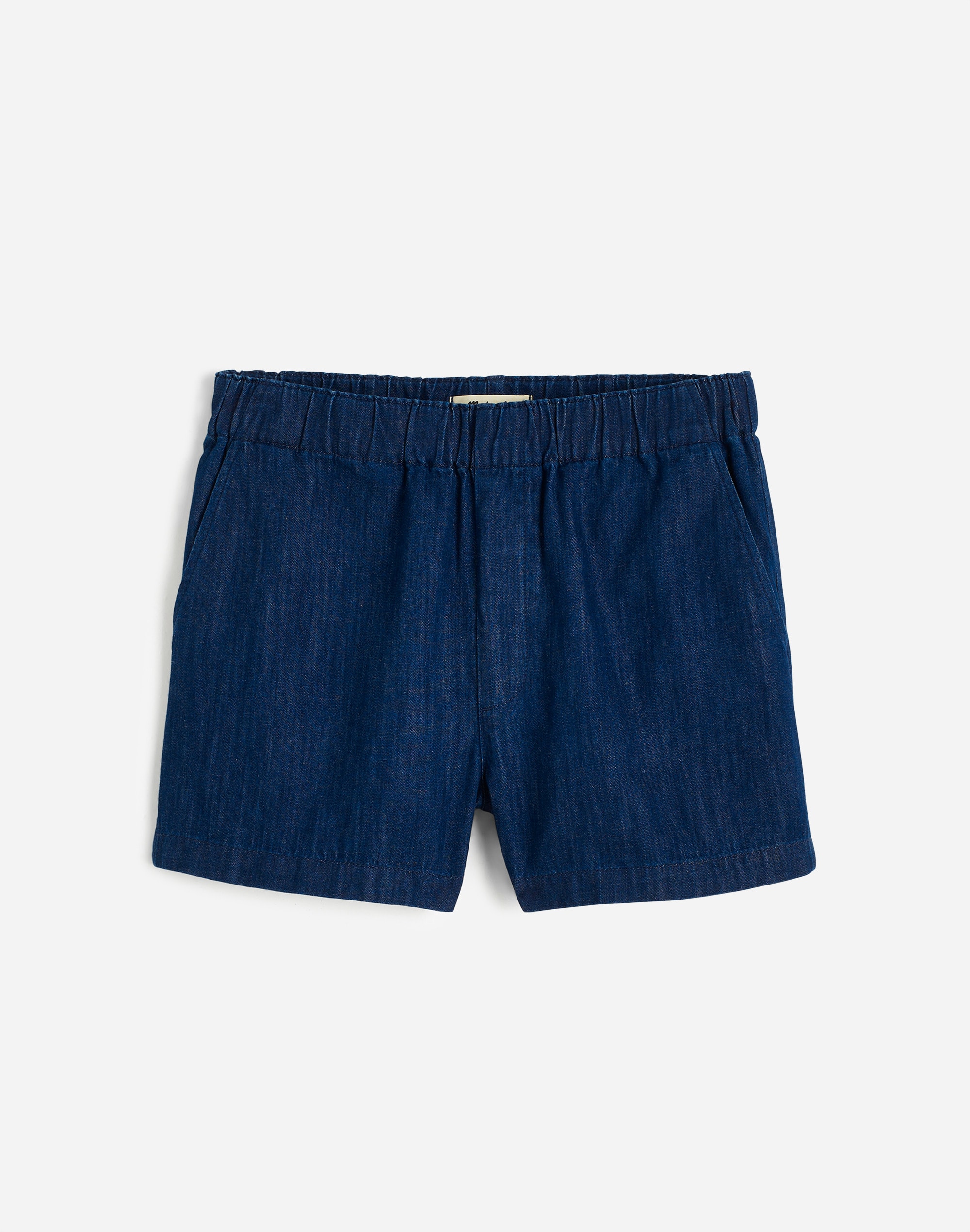 Plus Denim Pull-On Shorts in Bright Rinse Wash